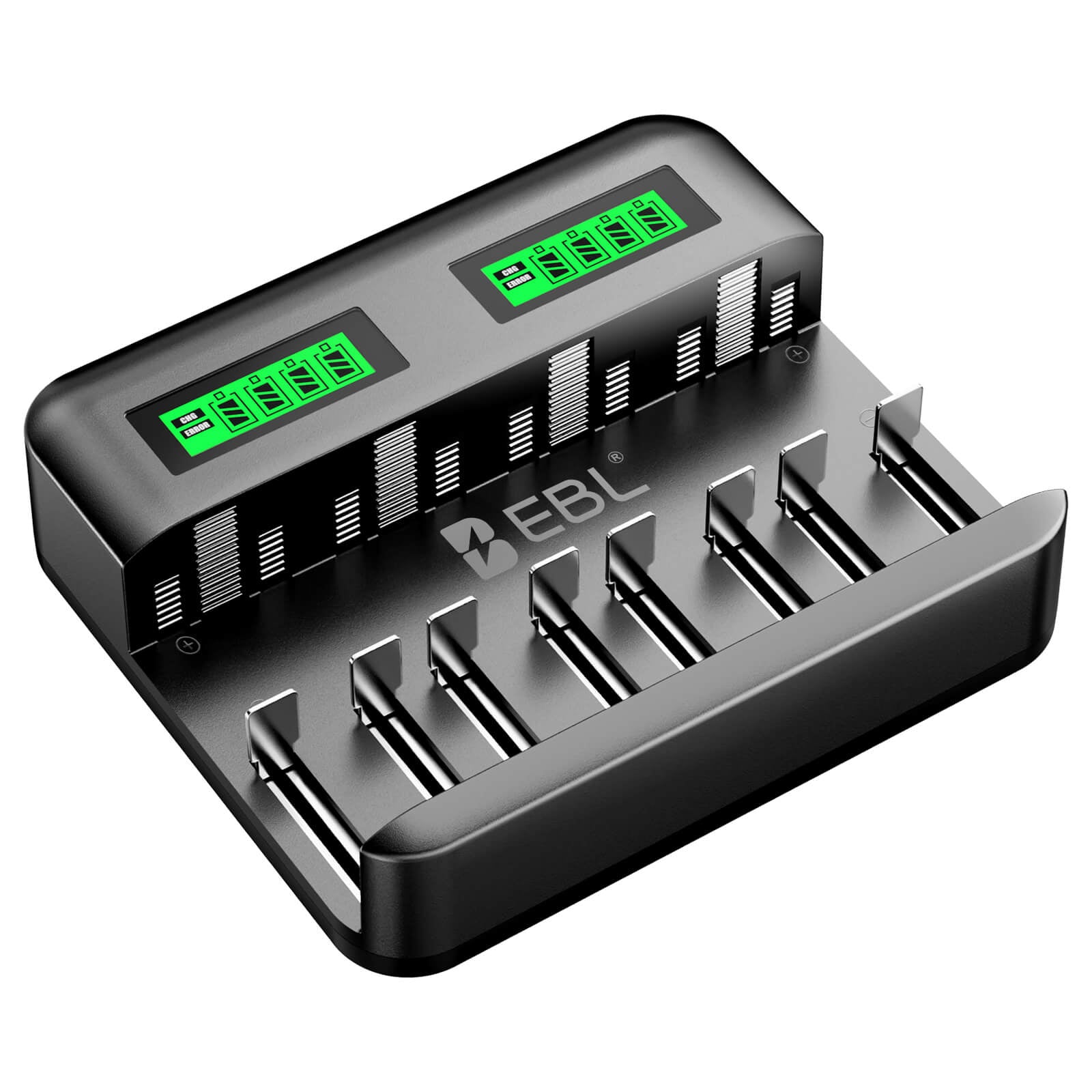 EBL C9008 8 Bay LCD Universal Battery Charger for AA AAA C D Ni-MH Batteries