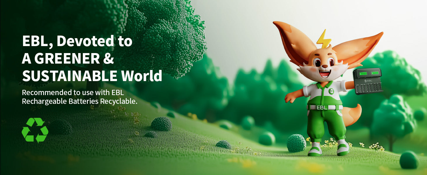 EBL C9008 8 Bay LCD Universal Battery Charger for AA AAA C D Ni-MH Batteries