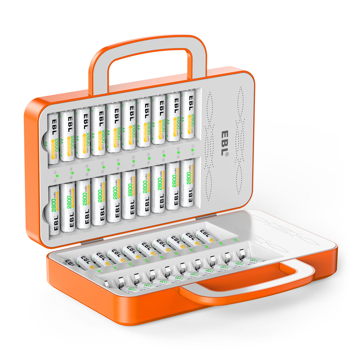 EBL 40-Slot AA AAA Battery Charger for NiMH NiCd Rechargeable Batteries