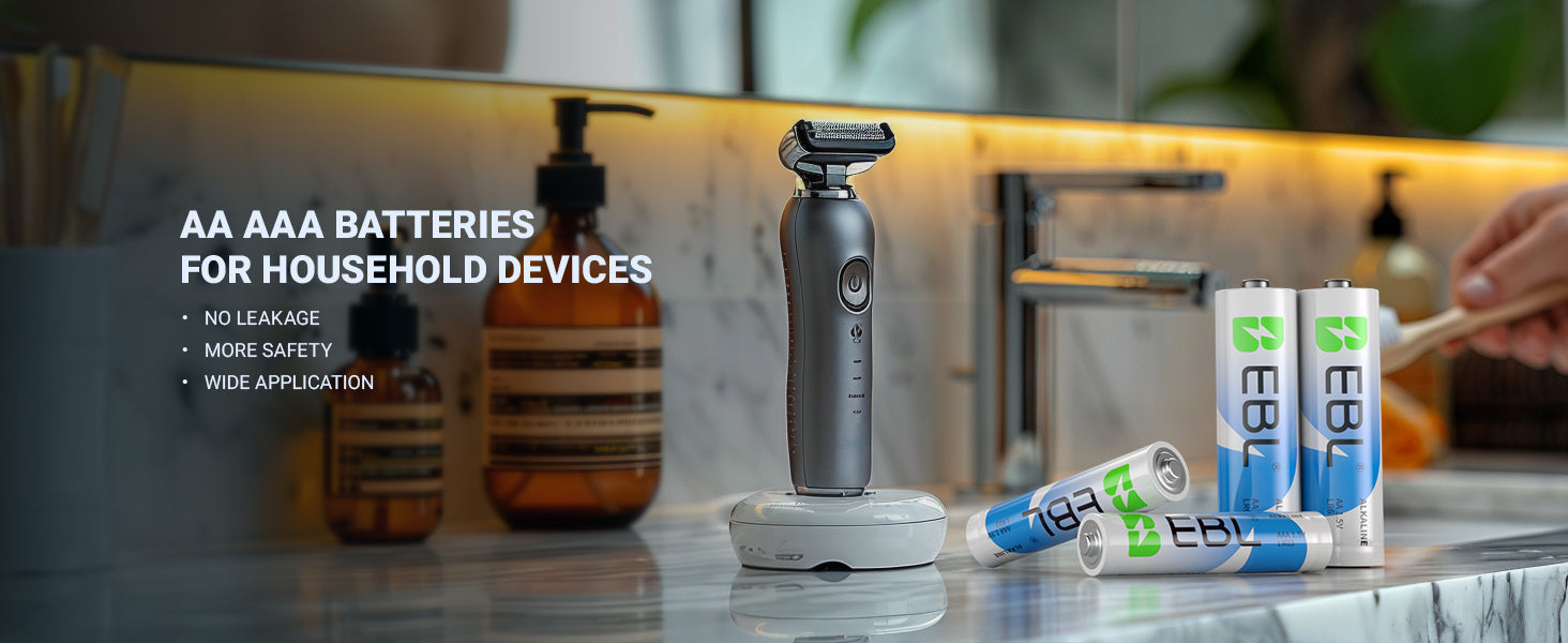 EBL 48 Pack AA & AAA 1.5V Alkaline Batteries Long-Lasting