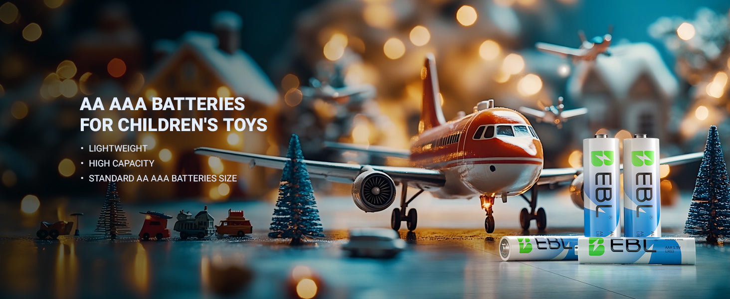 EBL 48 Pack AA & AAA 1.5V Alkaline Batteries Long-Lasting