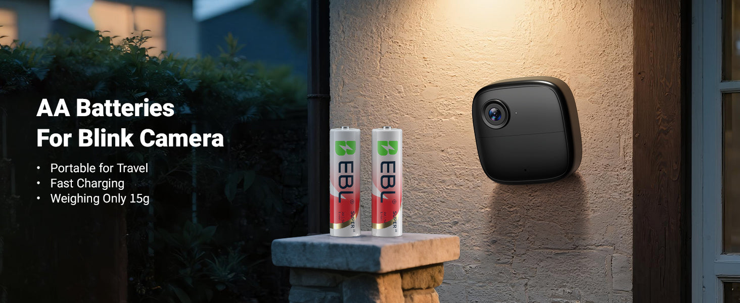 EBL Rechargeable AA Lithium Batteries Ⅲ 3600mWh with Charger