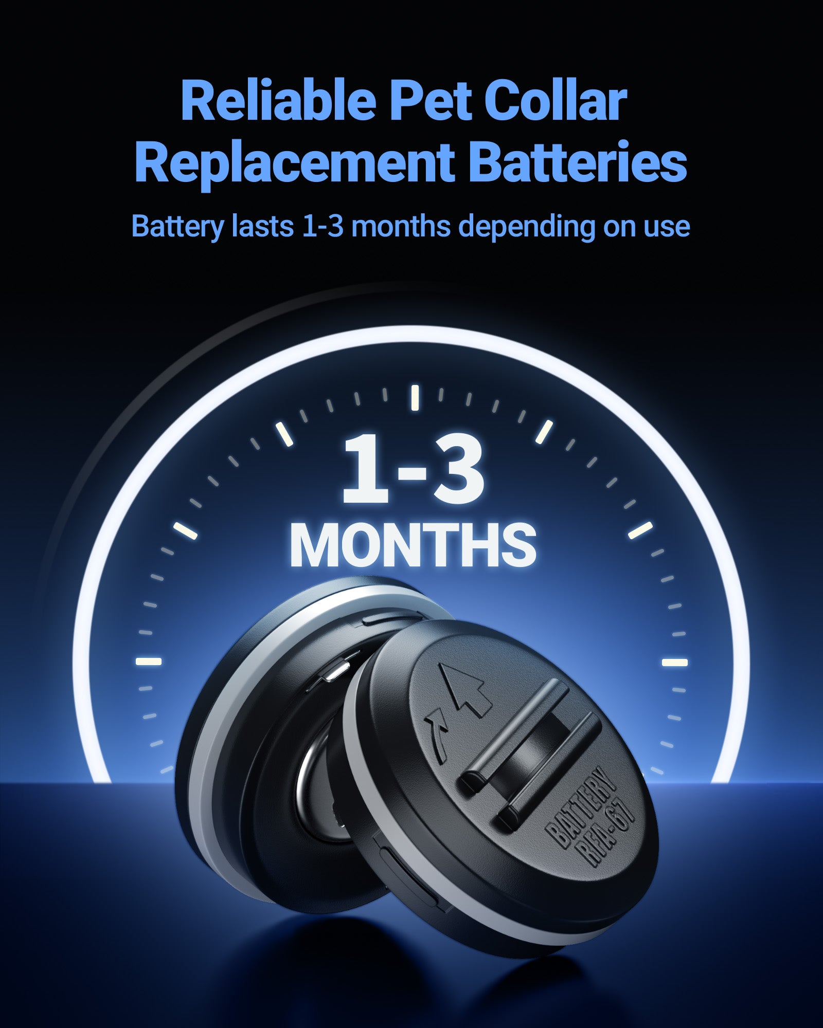 EBL RFA-67 6 Volt Pet Collar Replacement Batteries