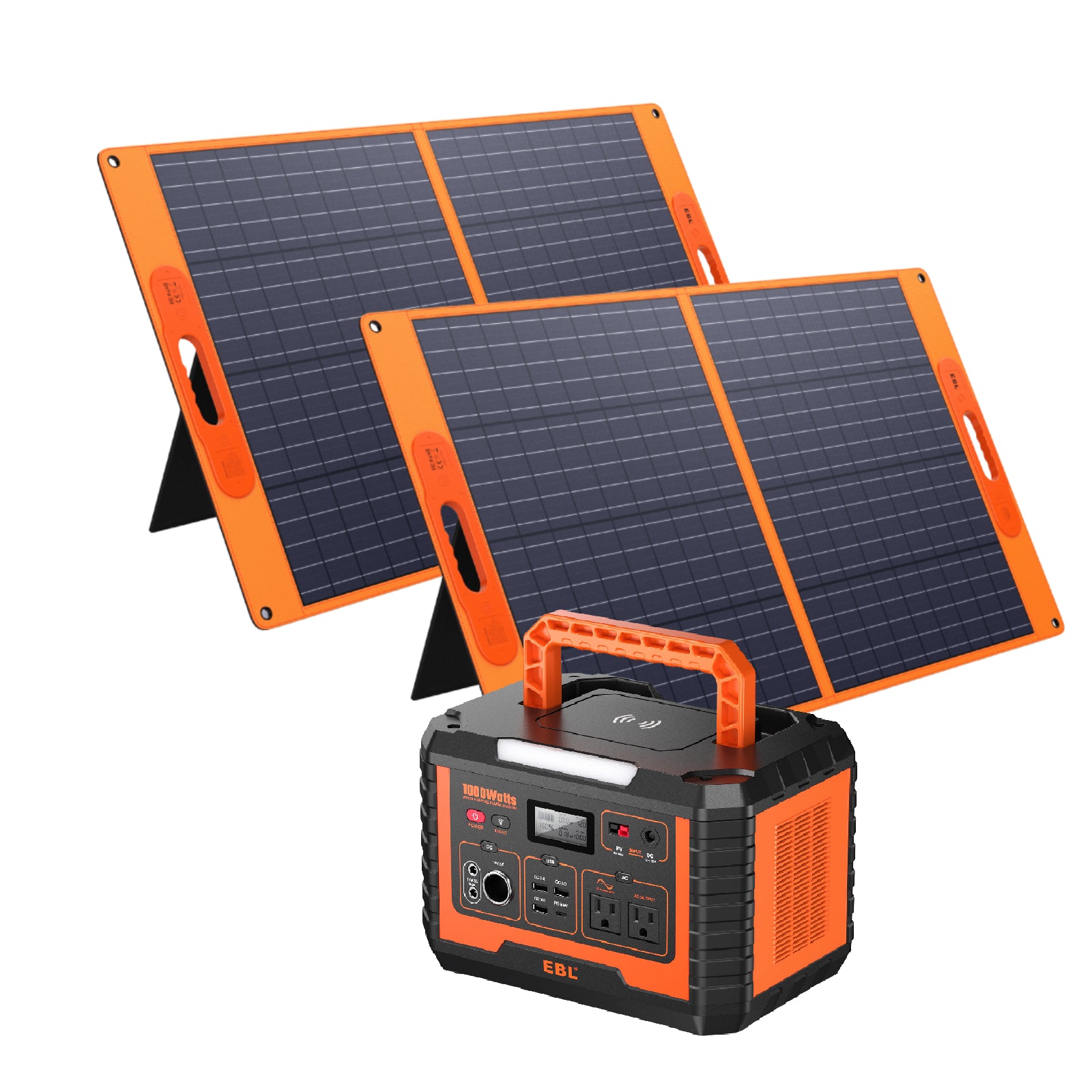 power station with solar panel