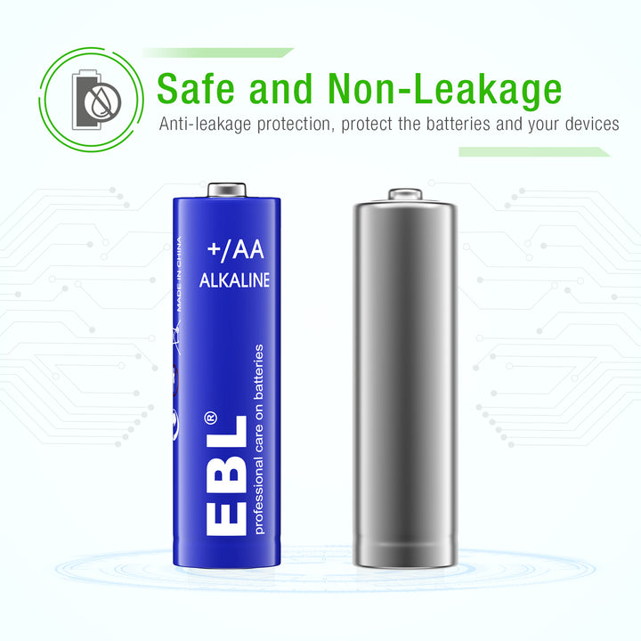 EBL 1.5v AA Alkaline Batteries 28 pack - EBLOfficial