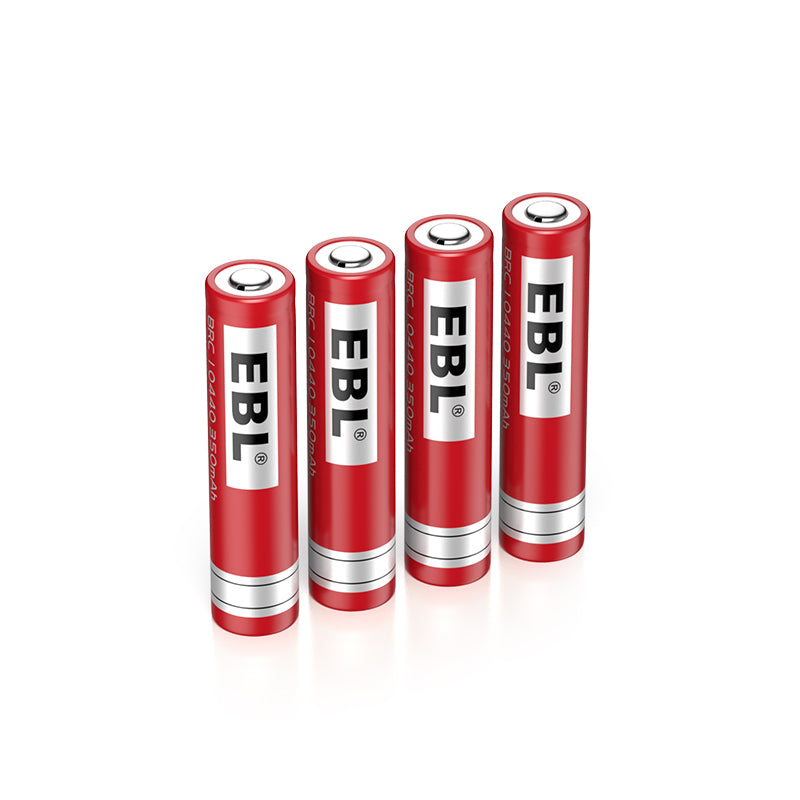 Piles Rechargeables AAA 3.7 V 350 mAh ICR 10440 Li-ION Batterie 4