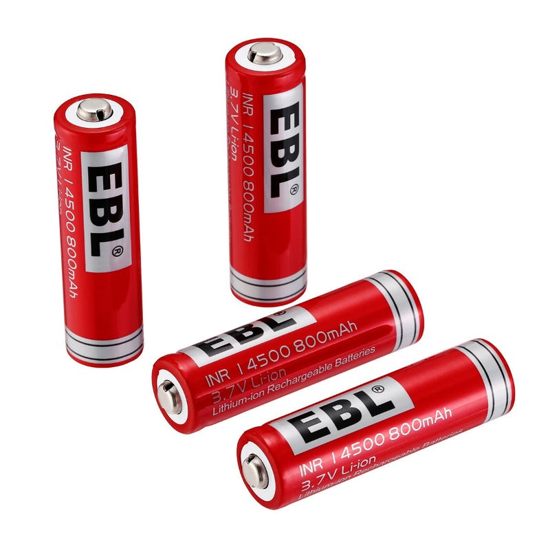 EBL 14500 Lithium Rechargeable Batteries 3.7V for Sale