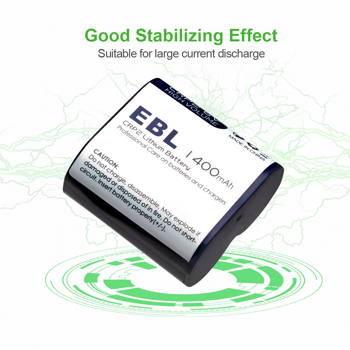 EBL CR-P2 6V 1400mAh Lithium Photo Battery - EBLOfficial