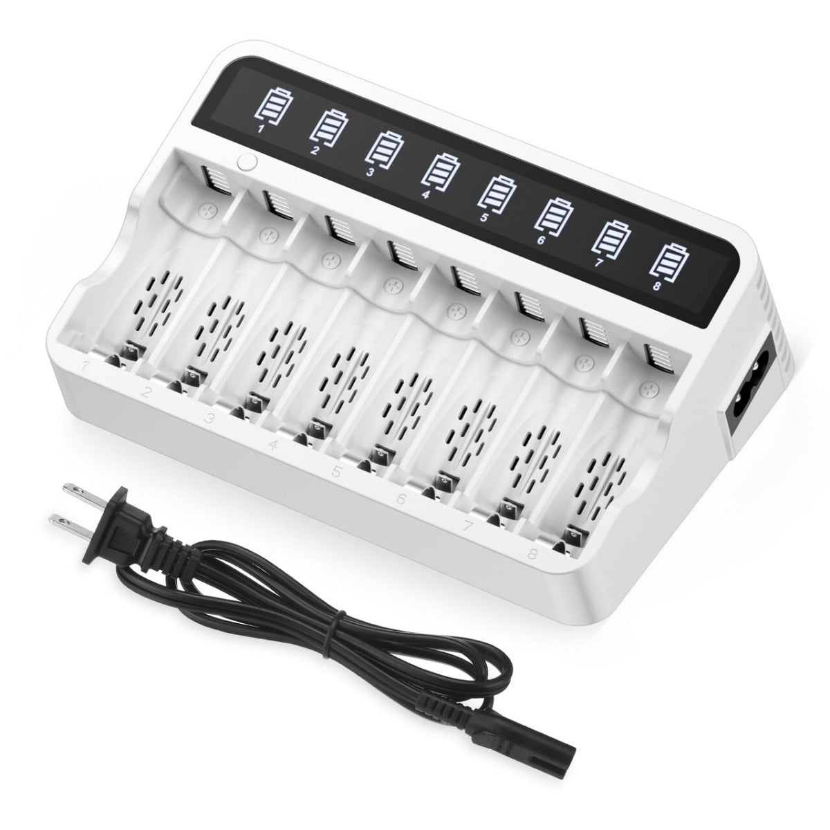 Shop EBL AA AAA Batteries with FY-809 8-Bay LCD Battery Charger –  EBLOfficial