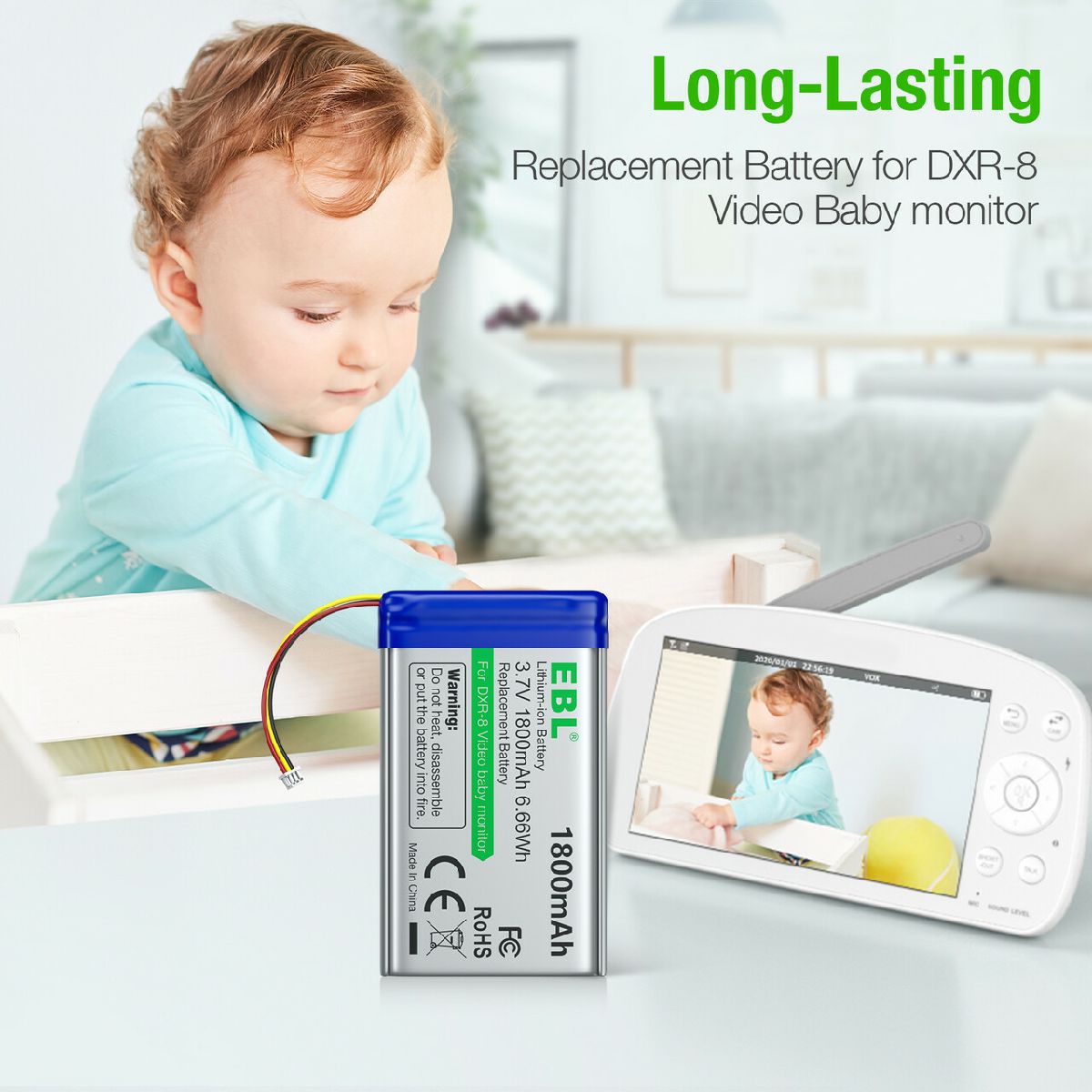 DXR-8 Video Baby Monitors Replacement Battery