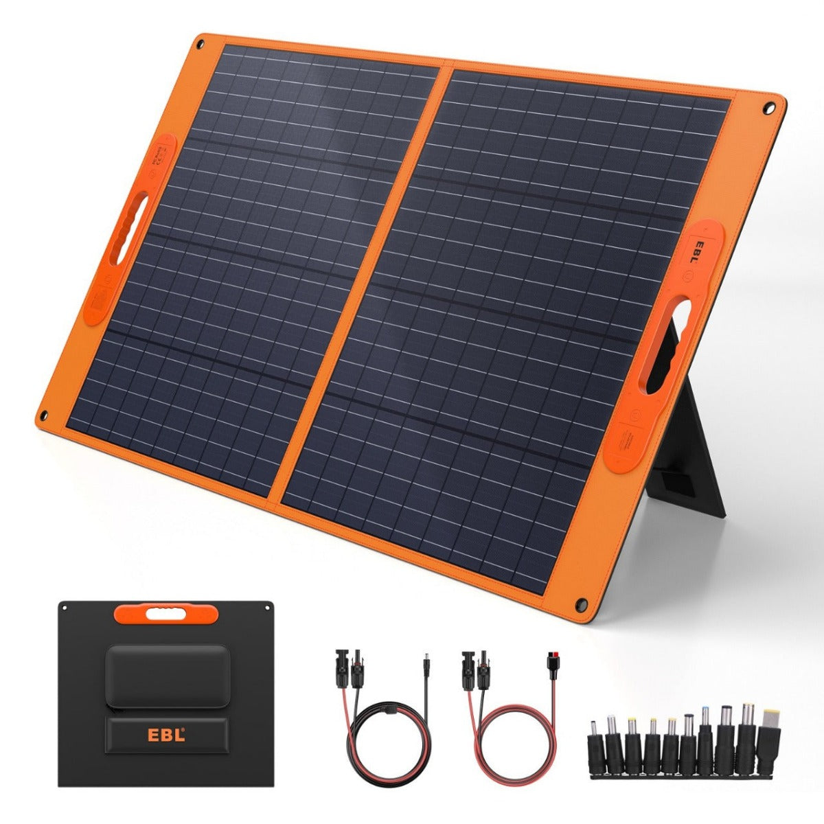 EBL Portable Power Station Voyager 1000+2 Pack EBL Solar Apollo 100W Portable Solar Panel(Basic Version)