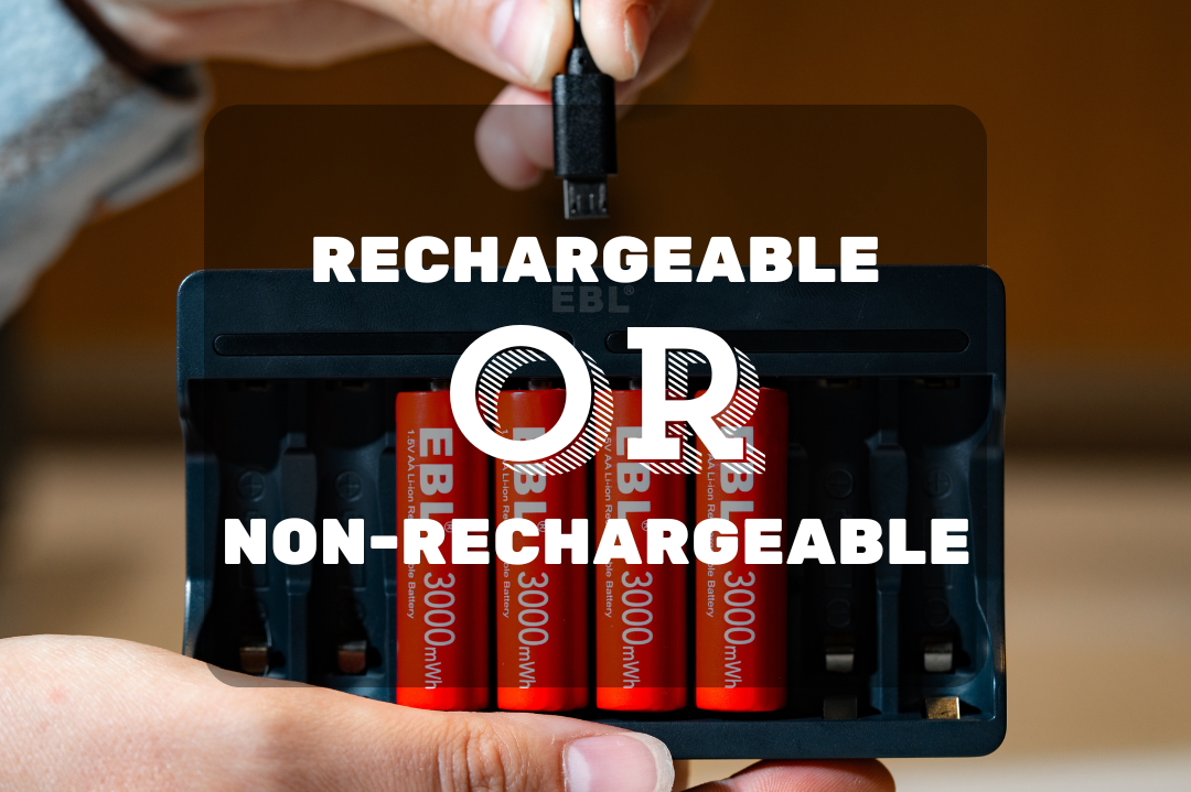 Rechargeable vs non-rechargeable batteries