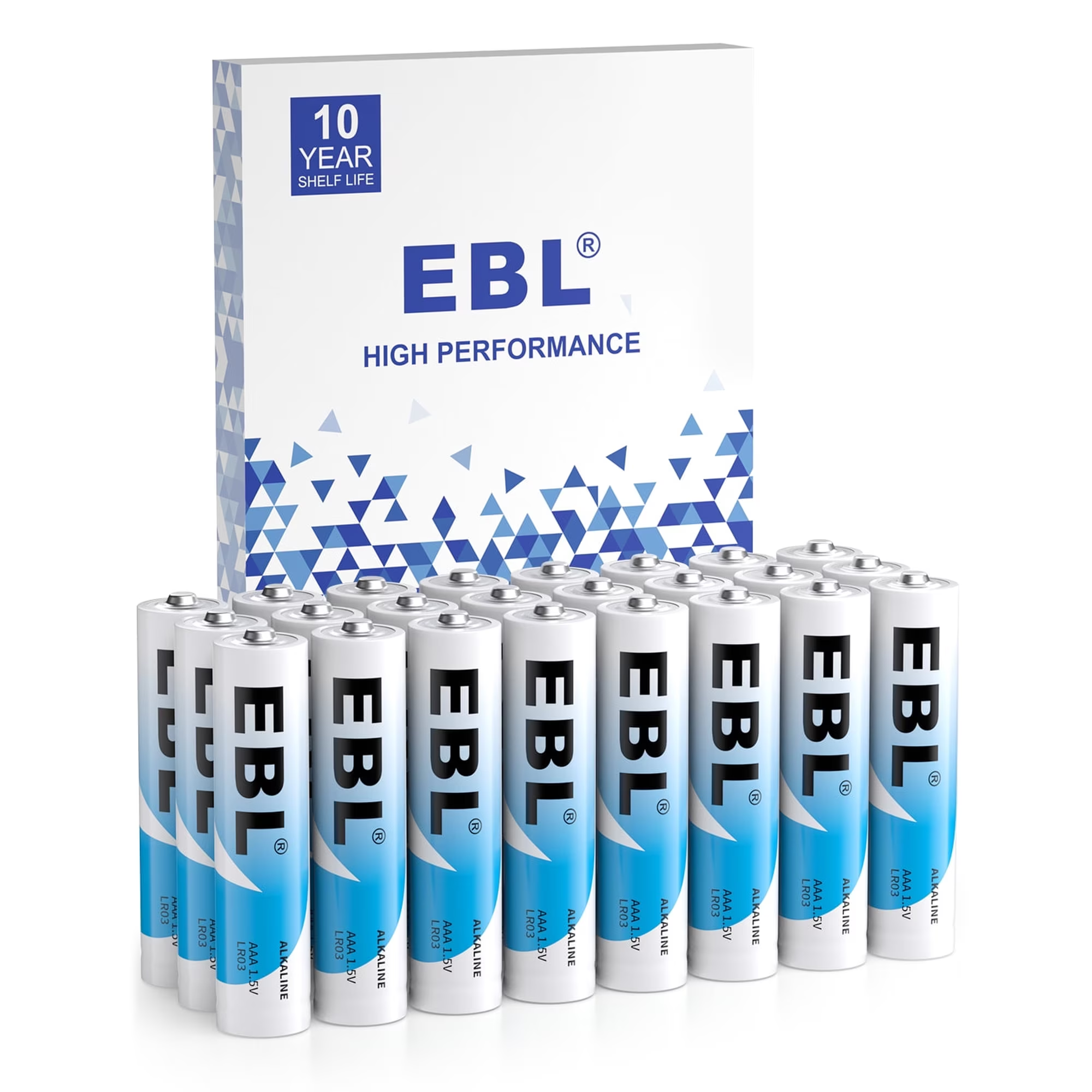 EBL AAA Batteries 24-Pack Value Pack Triple A Alkaline Batteries, Anti-Leak, Anti-Corrosion, Ideal for Household and Business , Non-Rechargeable