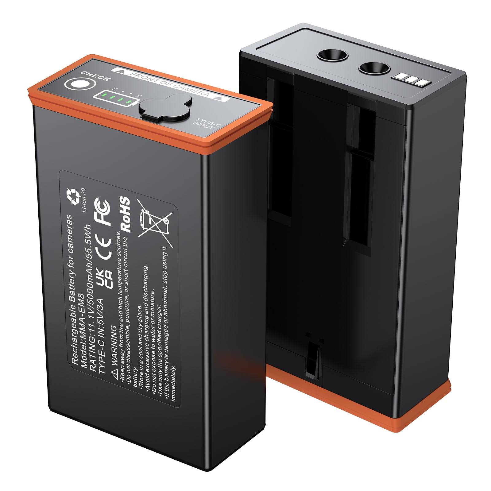Moultrie Edge Trail Camera Rechargeable Battery 2-Pack – 5000mAh, Replaces 16 AA Batteries, Extreme Weather Rated