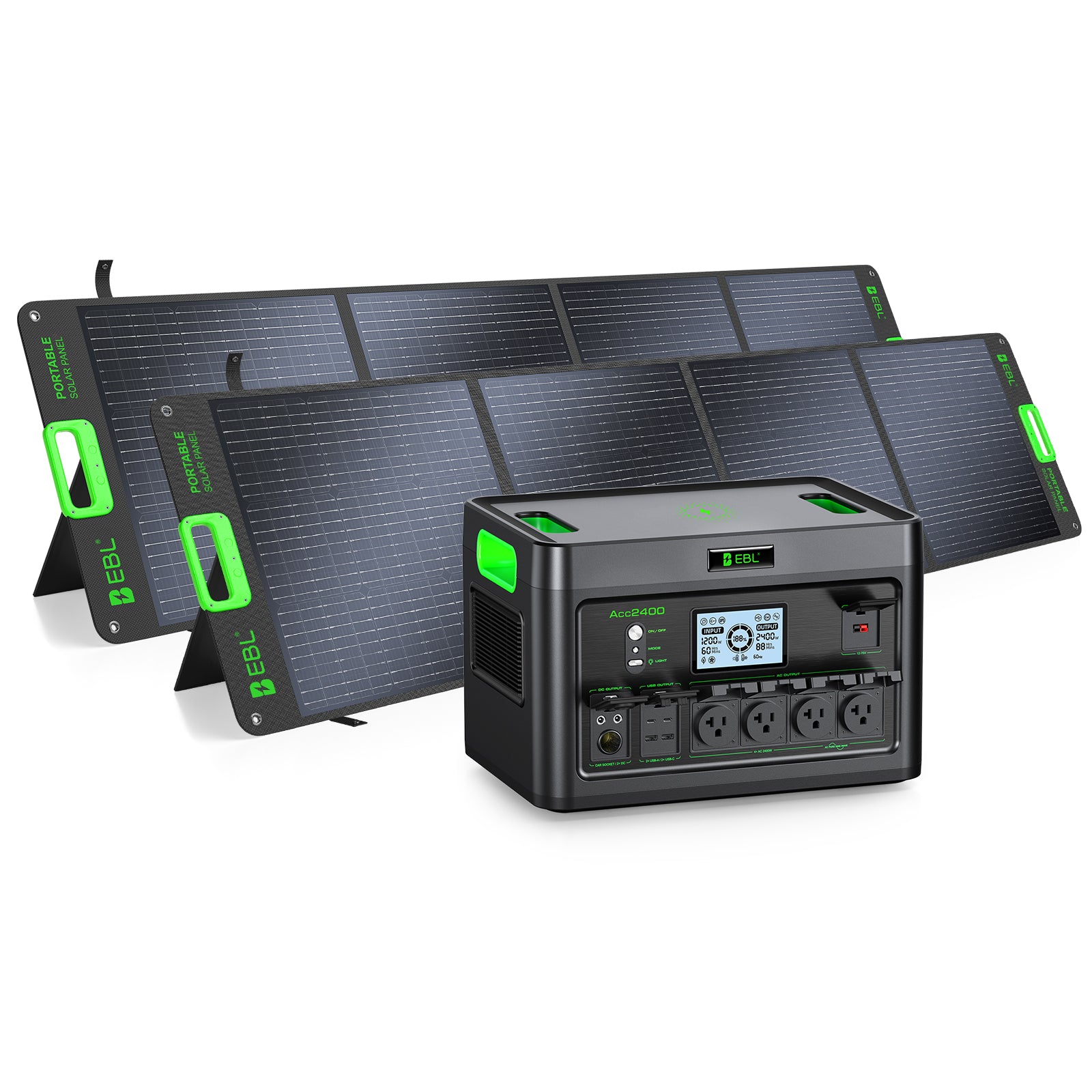 EVA電子　Kanter EBL 2400W Portable Power Station | 1843.2Wh LiFePO4 Solar Generator