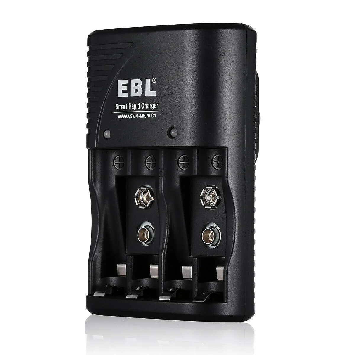 3 in 1 EBL Smart Battery Charger for AA AAA 9V NiMH NiCD Rechargeable Batteries US Plug