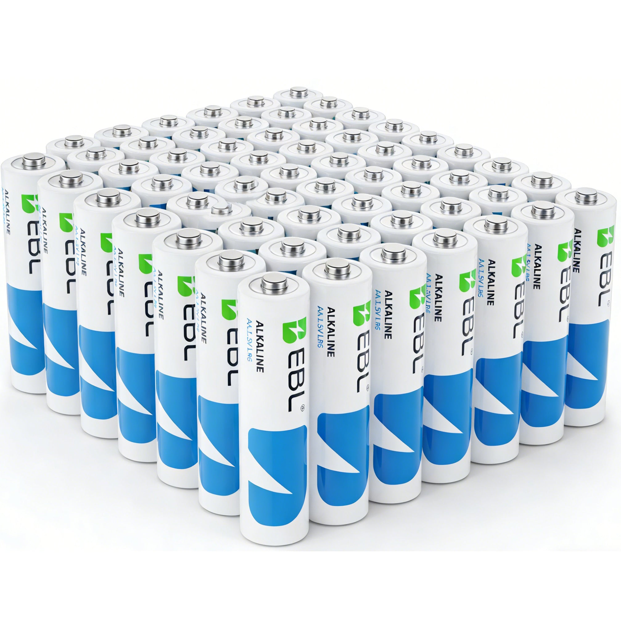 EBL Alkaline AA Batteries (48 Pack), 1.5V Long-Lasting, 10-Year Shelf Life