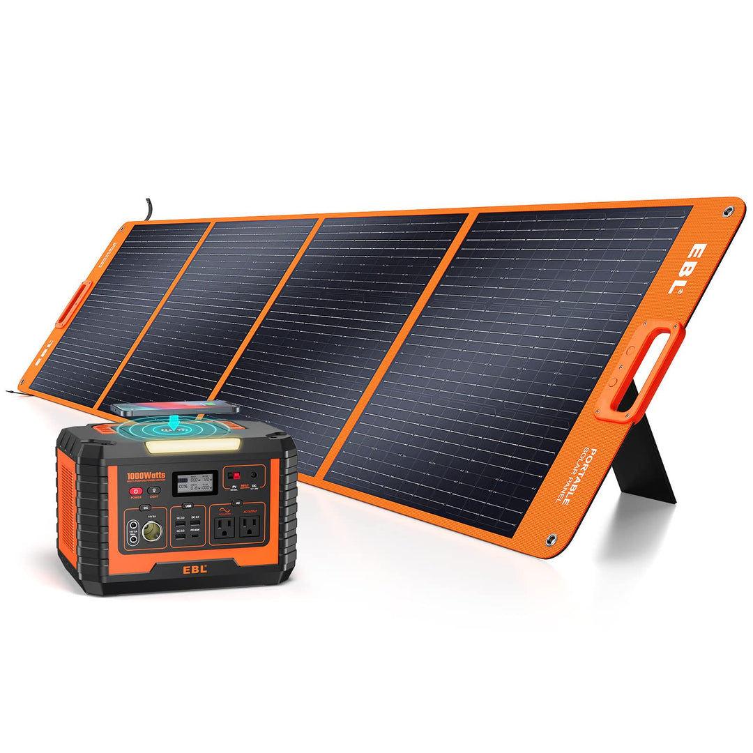 EBL 1000W Solar Generator with Solar Panel – EBLOfficial