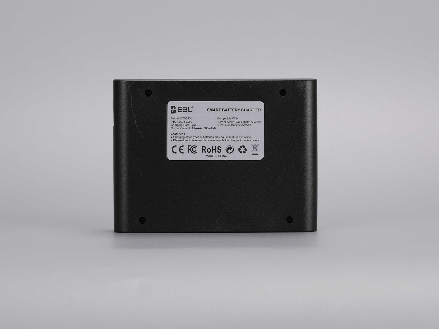 EBL Rechargeable Lithium AA Batteries with Universal Battery Charger