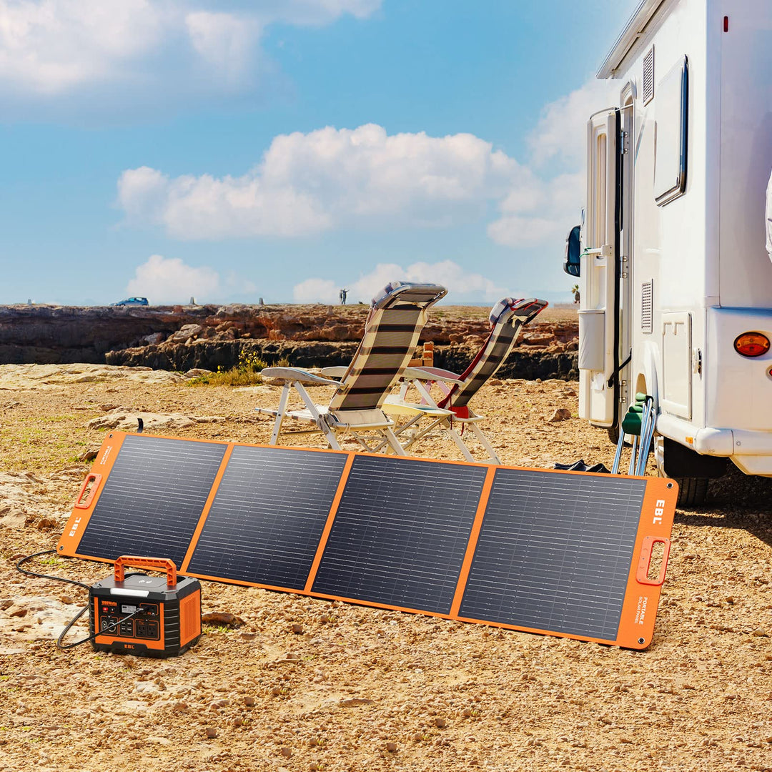 EBL 1000W Solar Generator with 200W Portable Solar Panel