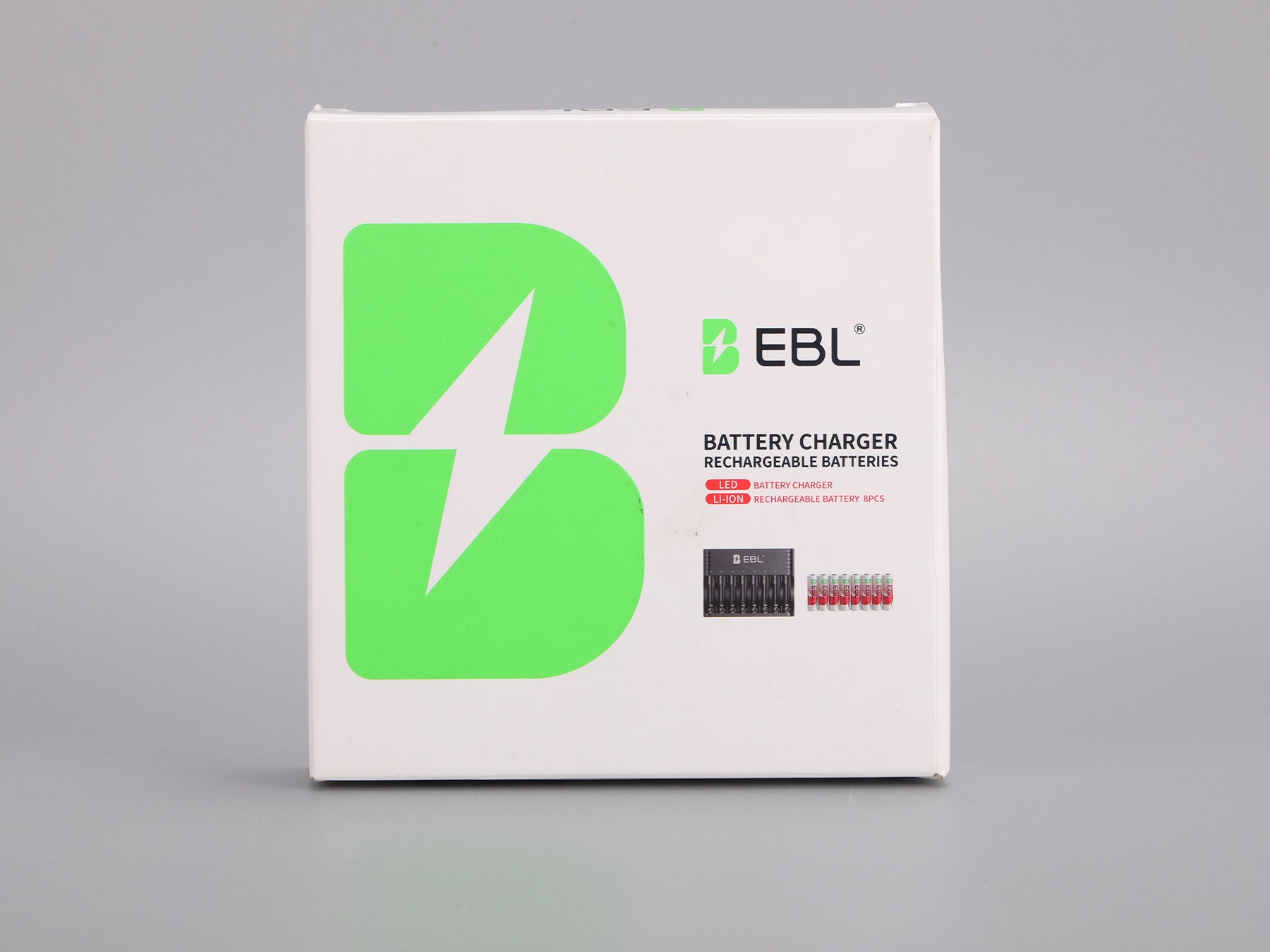 EBL Rechargeable Lithium AA Batteries with Universal Battery Charger
