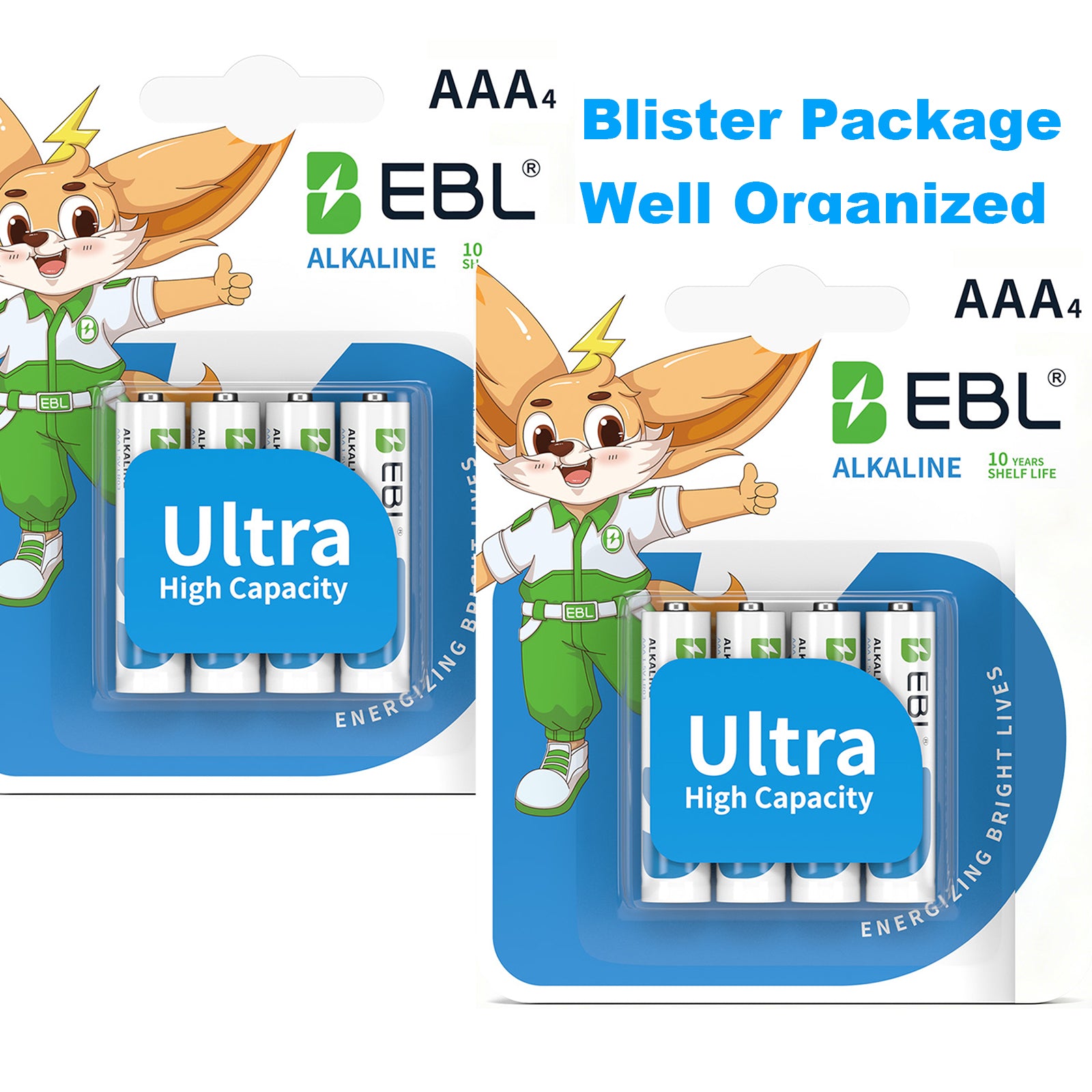 EBL AAA Batteries 8 Pack, 1.5V Alkaline Triple A 1.5 Volts Battery