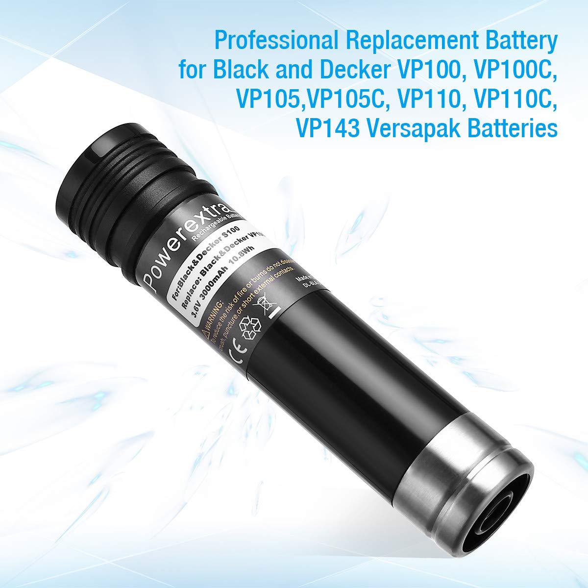 Replacement Battery 3.6V 3.0Ah for Black & Decker Versapak