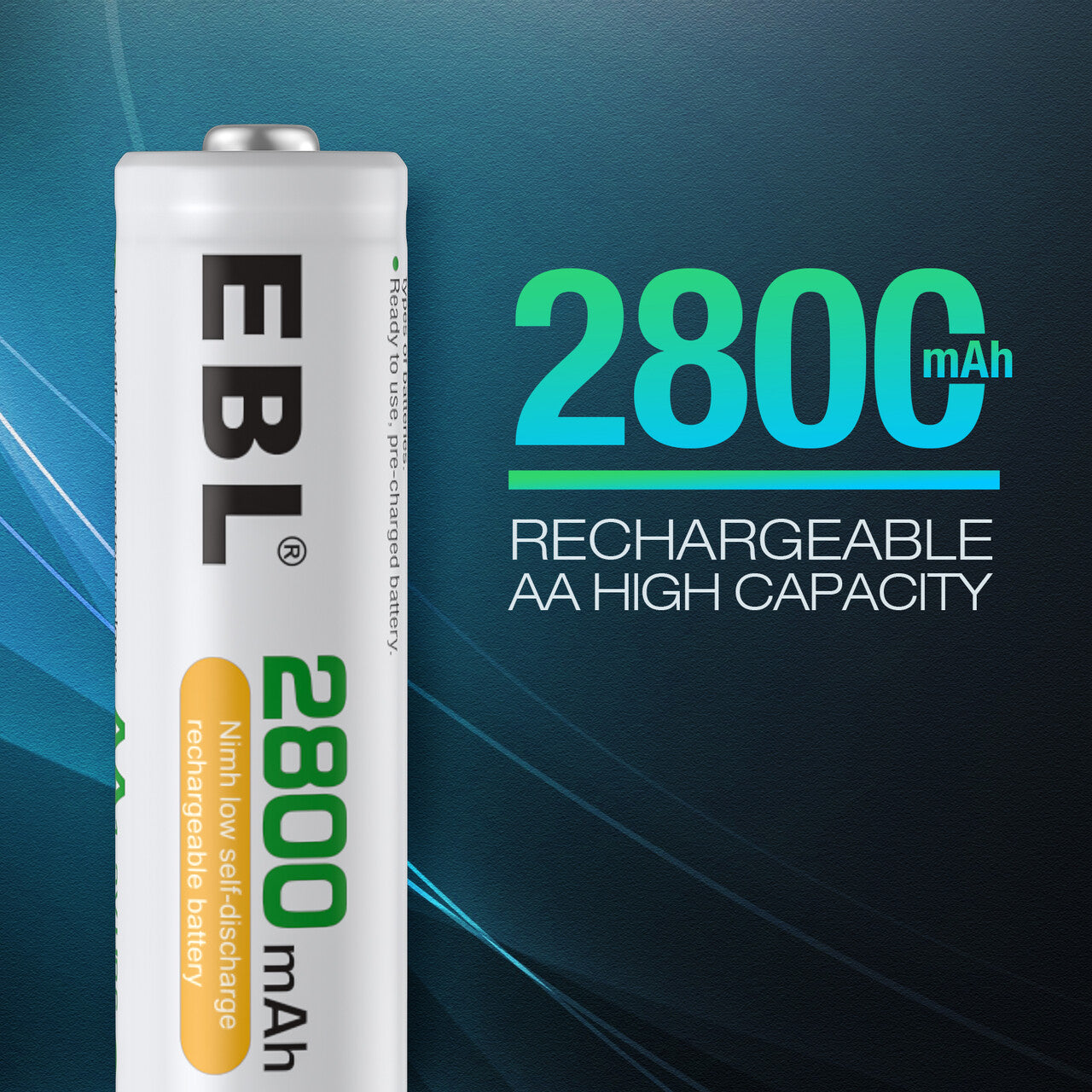 EBL 808U Battery Charger with AA/AAA Ni-MH Rechargeable Batteries