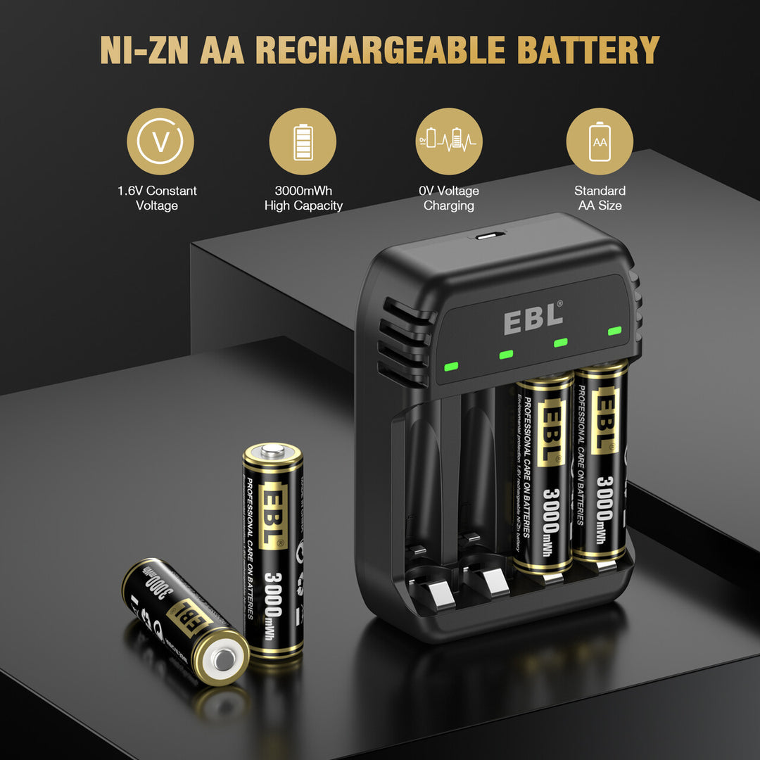 4 Bay Ni-Zn/Ni-MH Battery Charger