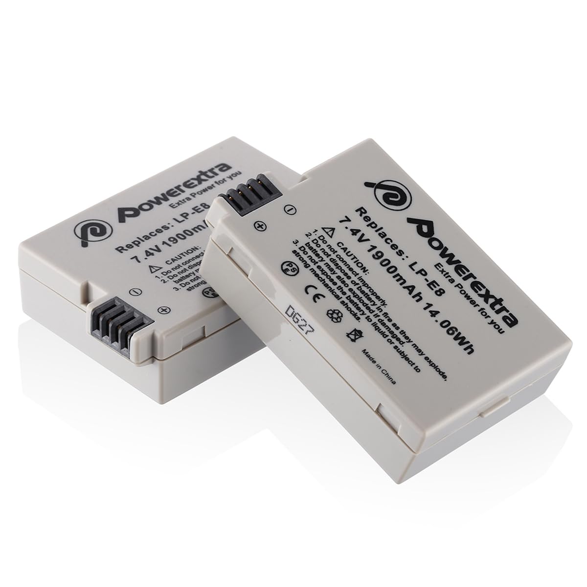 2-Pack Replacement Batteries for Canon LP-E8