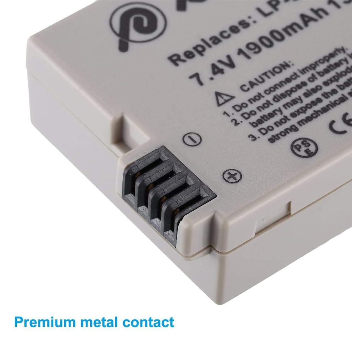 2-Pack Replacement Batteries for Canon LP-E8