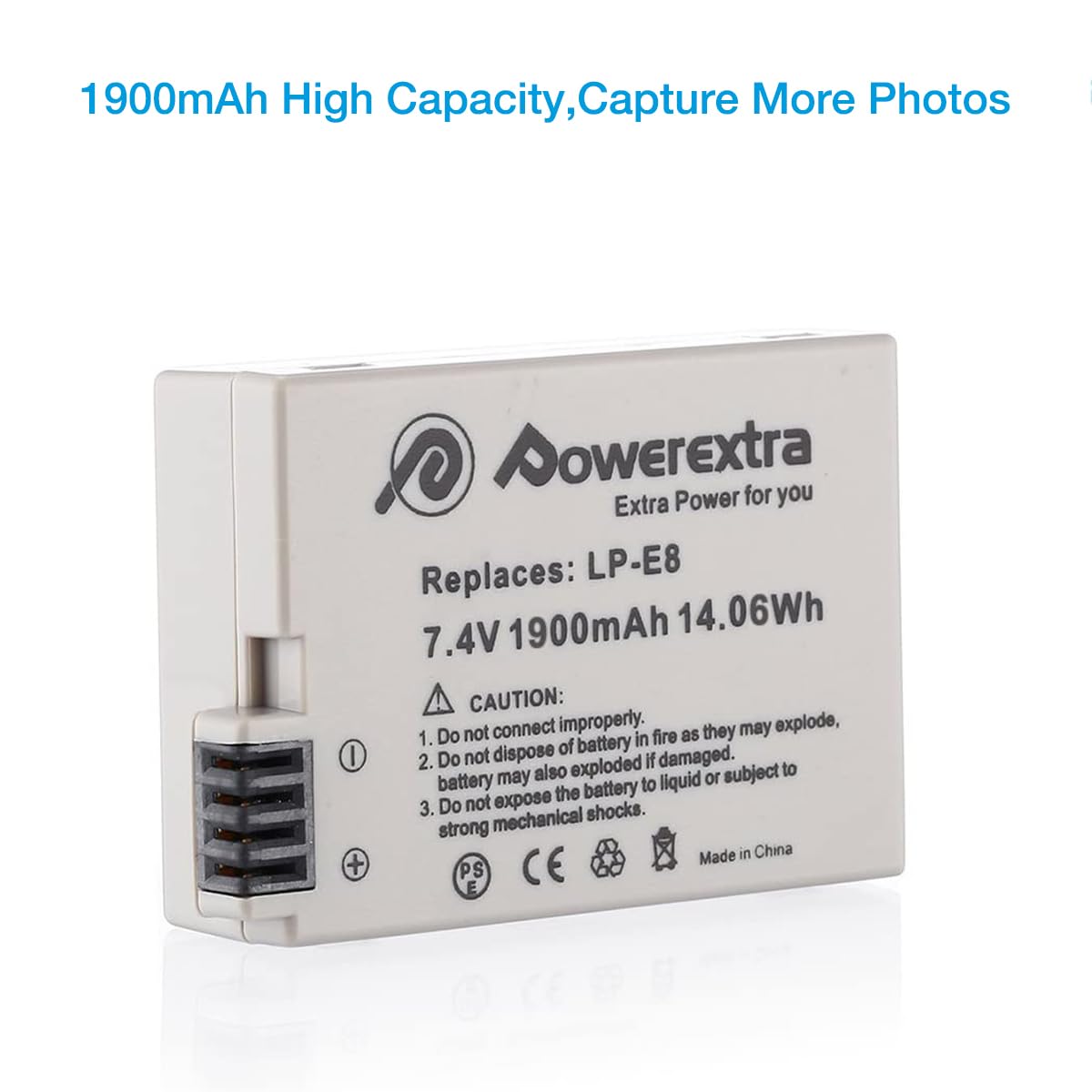 2-Pack Replacement Batteries for Canon LP-E8