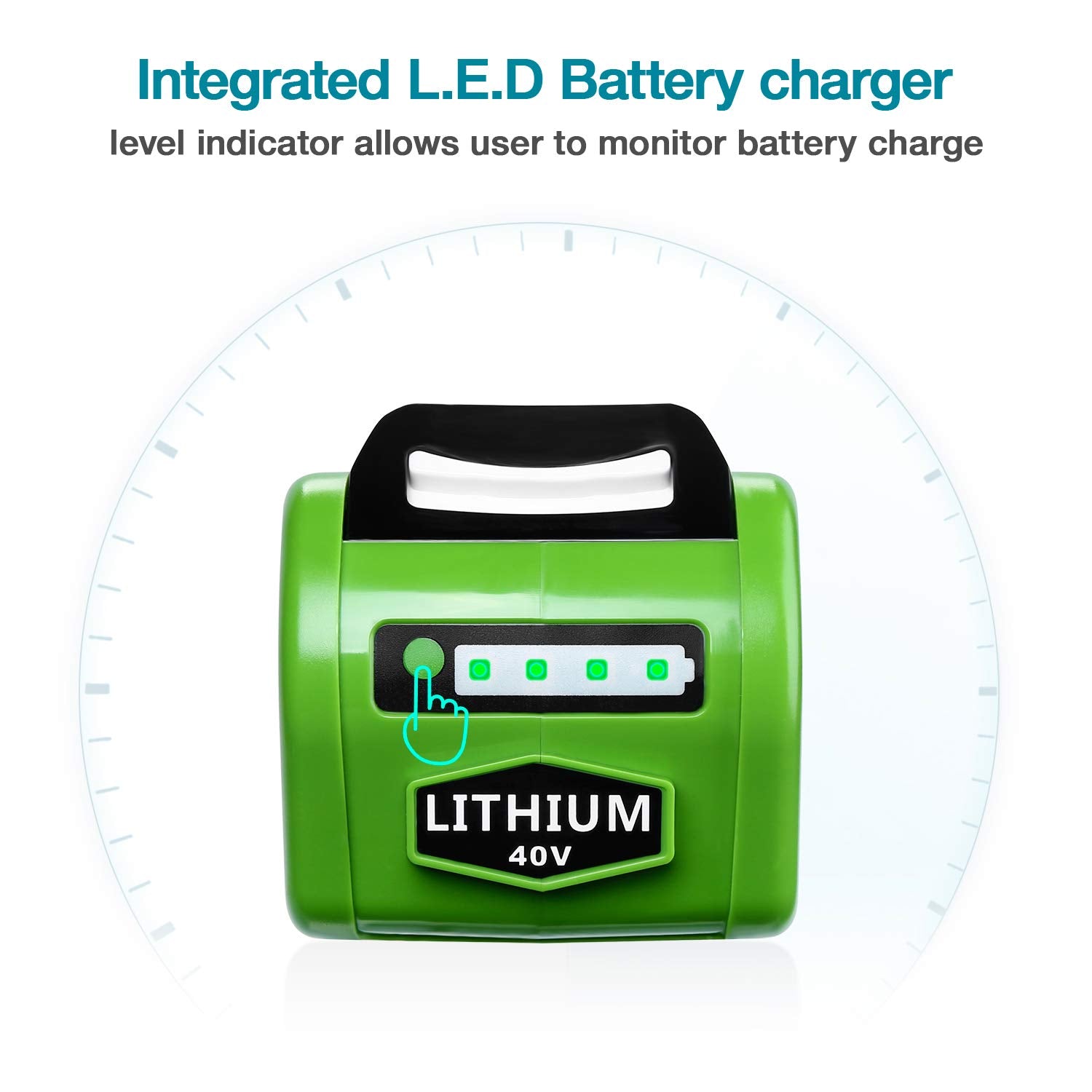 Upgraded 7.0Ah Battery Replacement for Greenworks 40V Tools