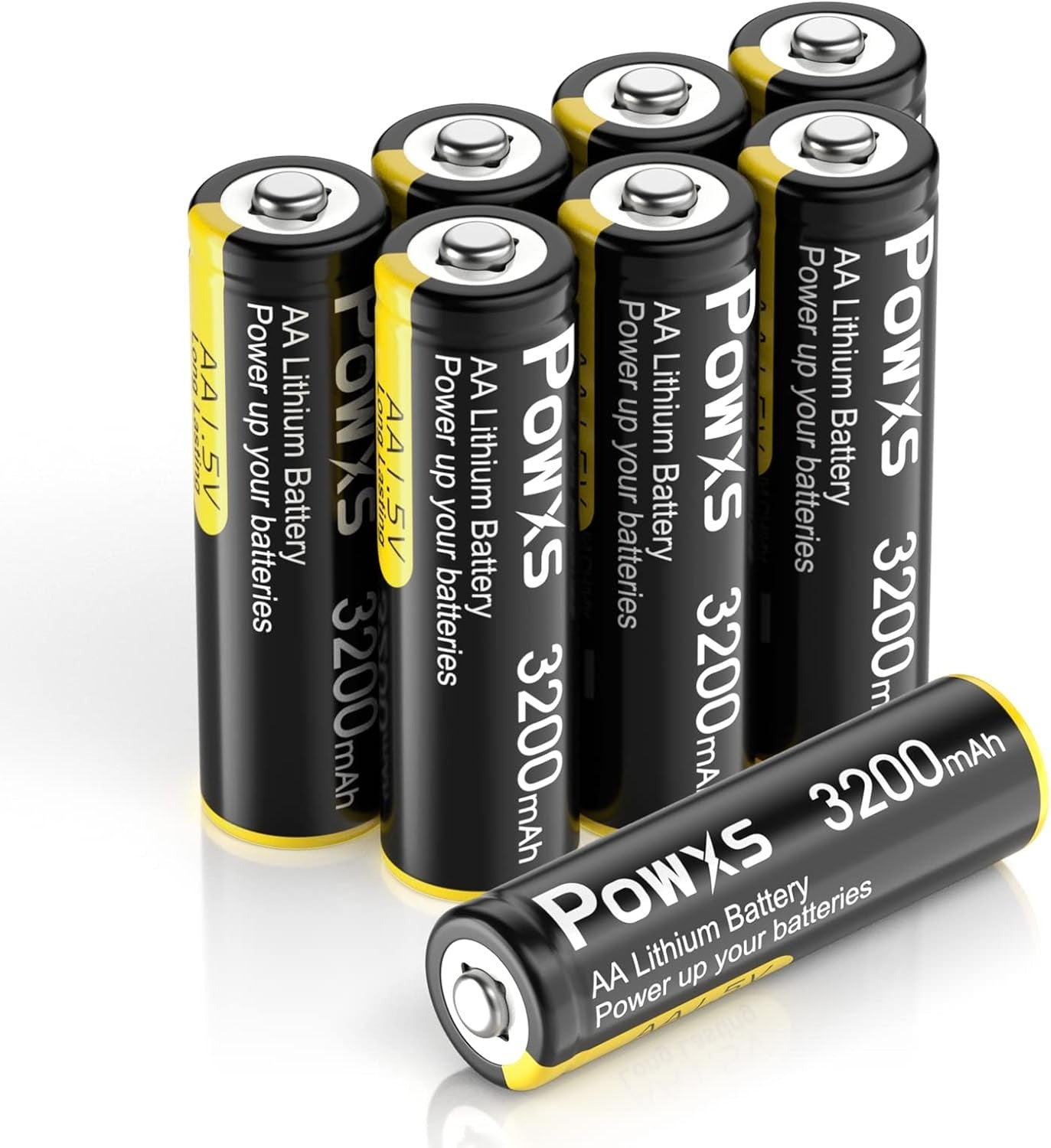 POWXS 1.5V AA Lithium Batteries 3200mAh