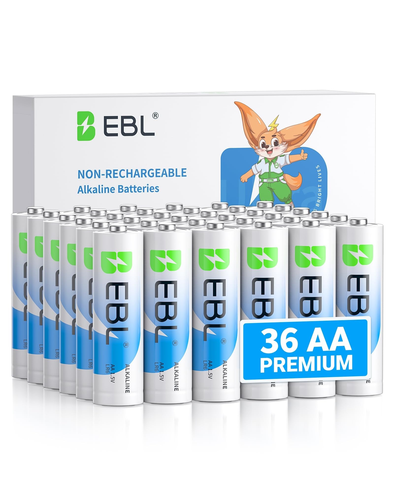 EBL 1.5V AA Alkaline Batteries Non-Rechargeable