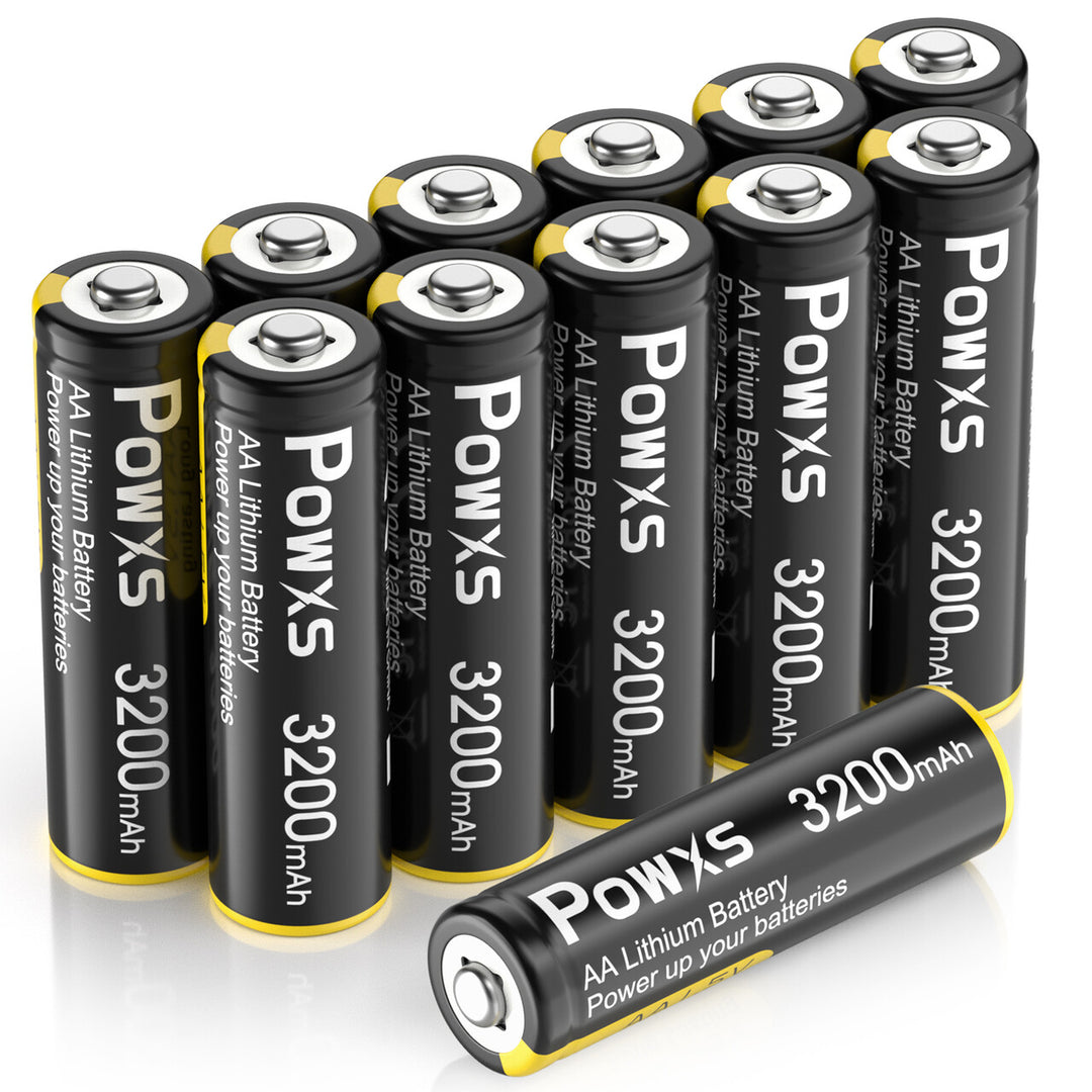 POWXS AA Lithium Non-Rechargeable Batteries