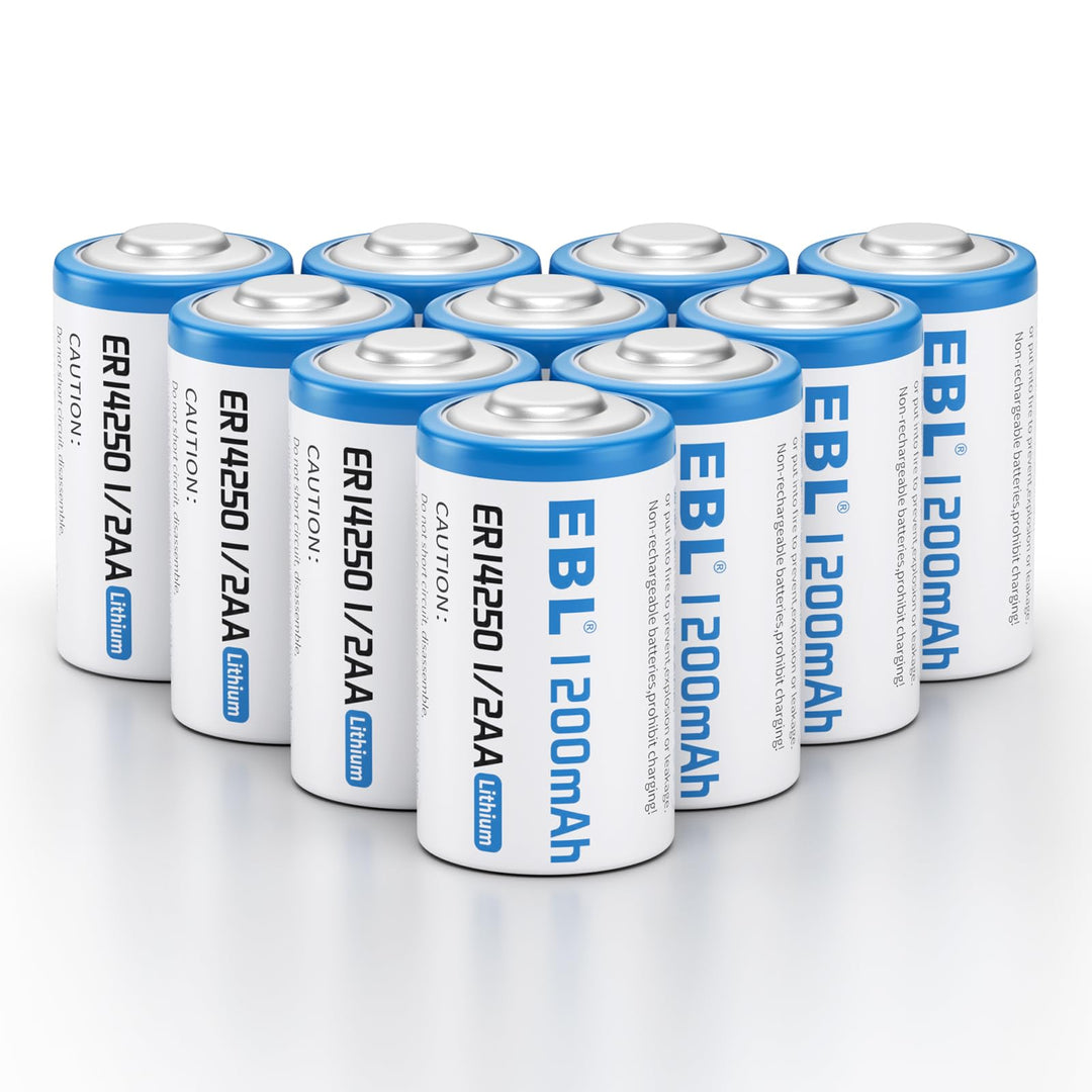 EBL ER14250 1/2 AA Non-Rechargeable Batteries 3.6V 1200 mAh