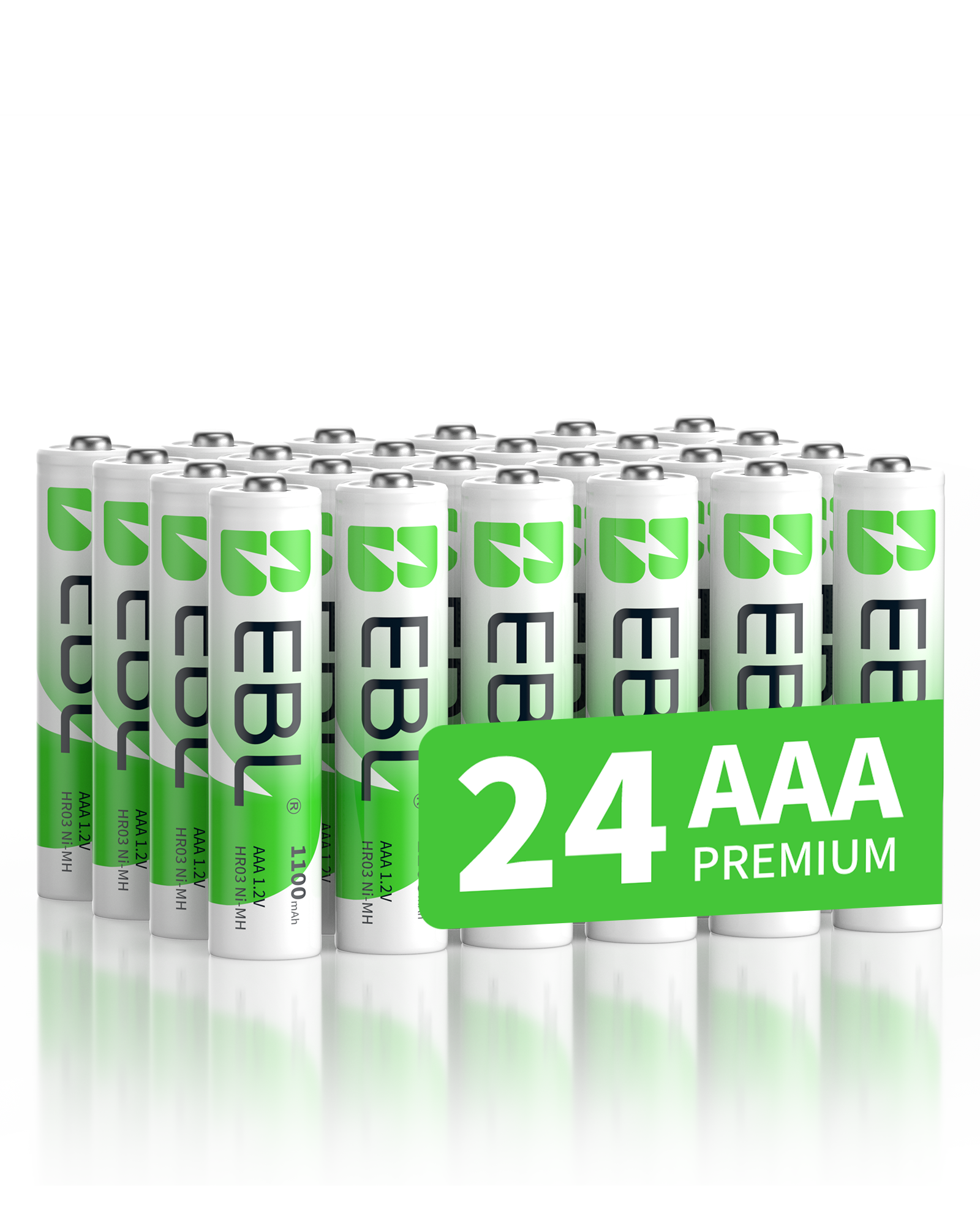 EBL AAA Rechargeable Ni-MH Batteries 1100mAh