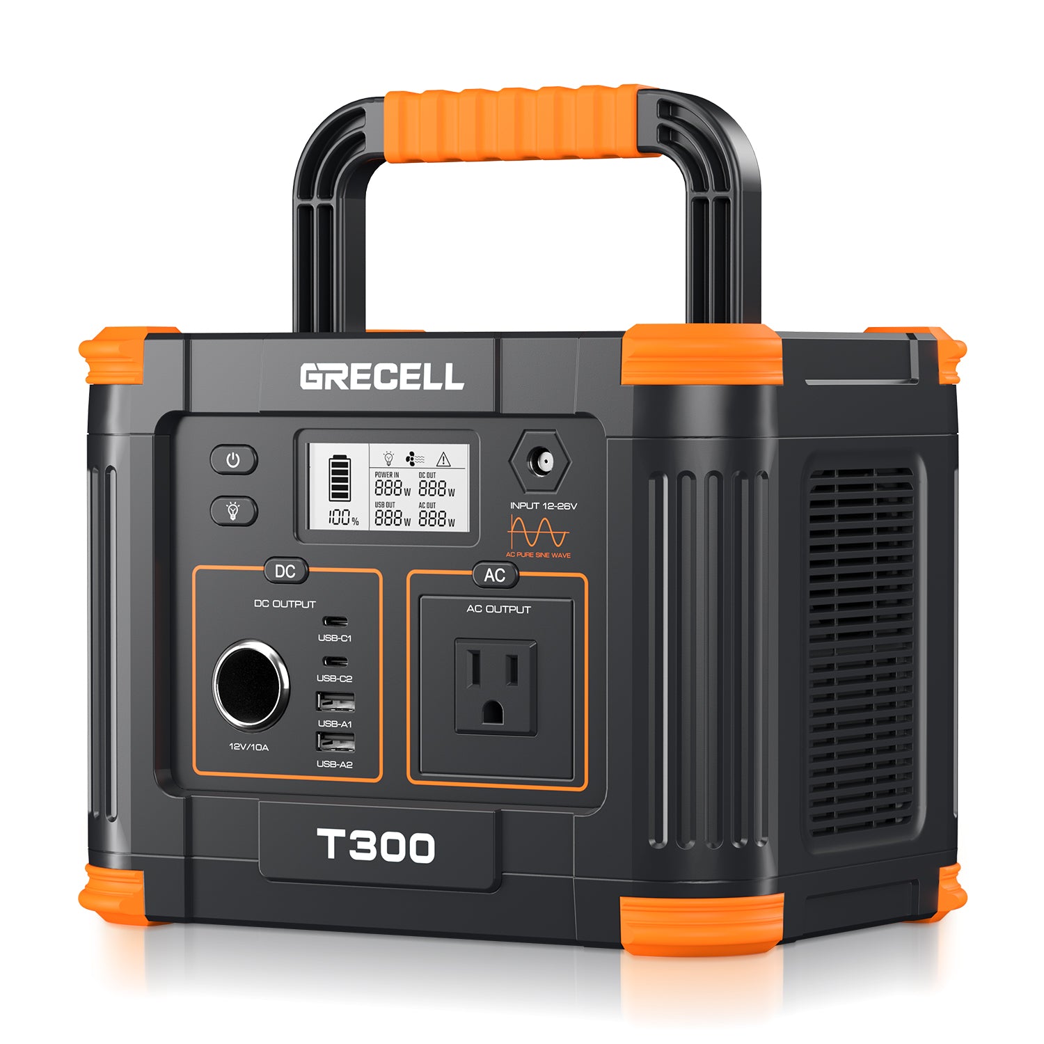 300W Portable Power Station 230.88Wh – Solar Generator with 60W USB-C PD, 110V AC Outlet for Camping, RV, Travel & Home Backup