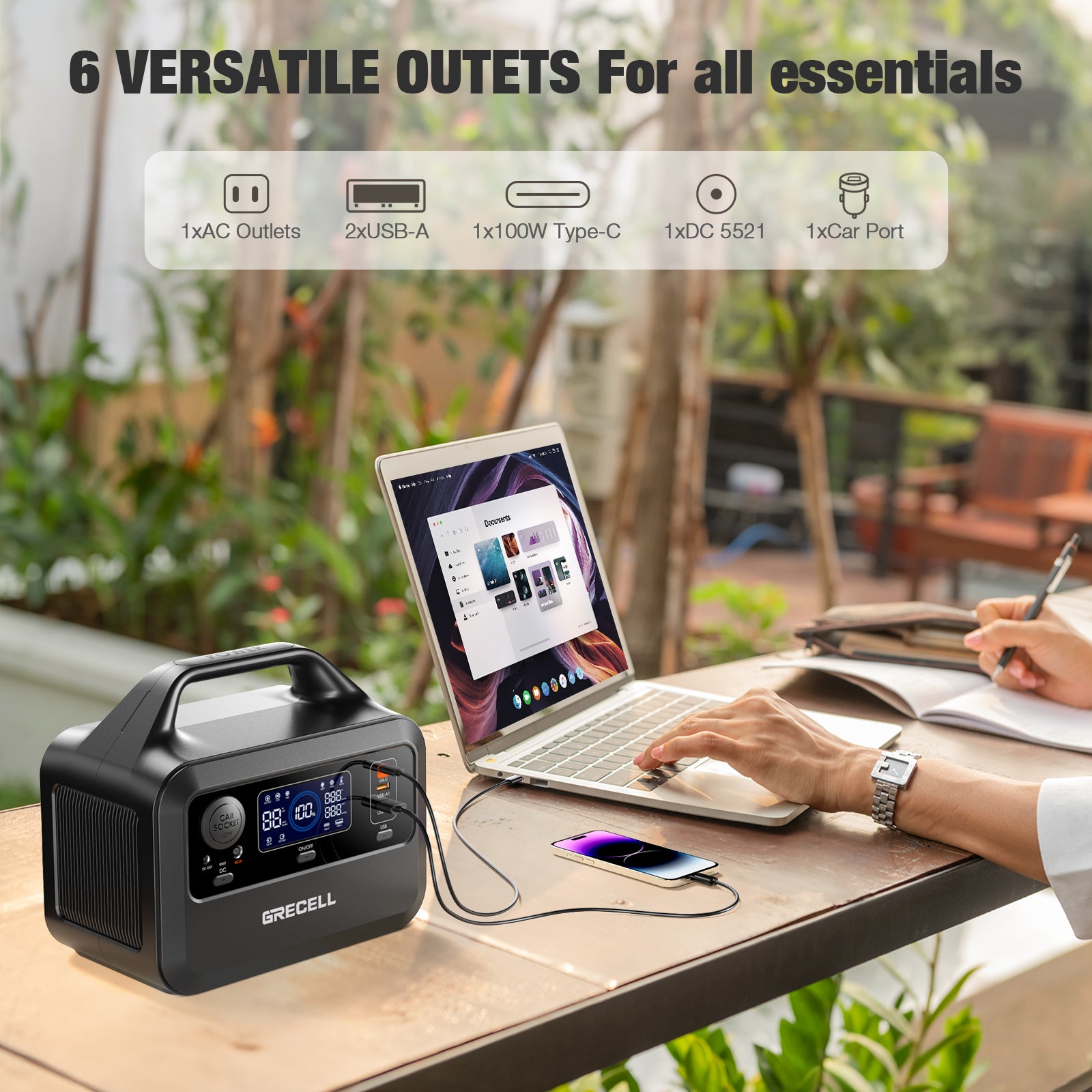 GRECELL Portable Power Station 300W
