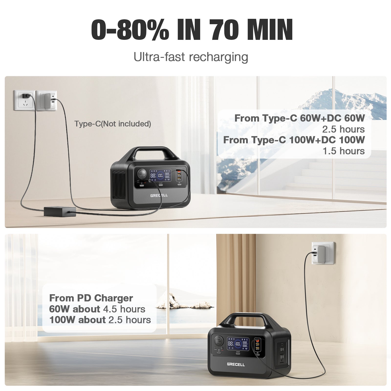 GRECELL Portable Power Station 300W