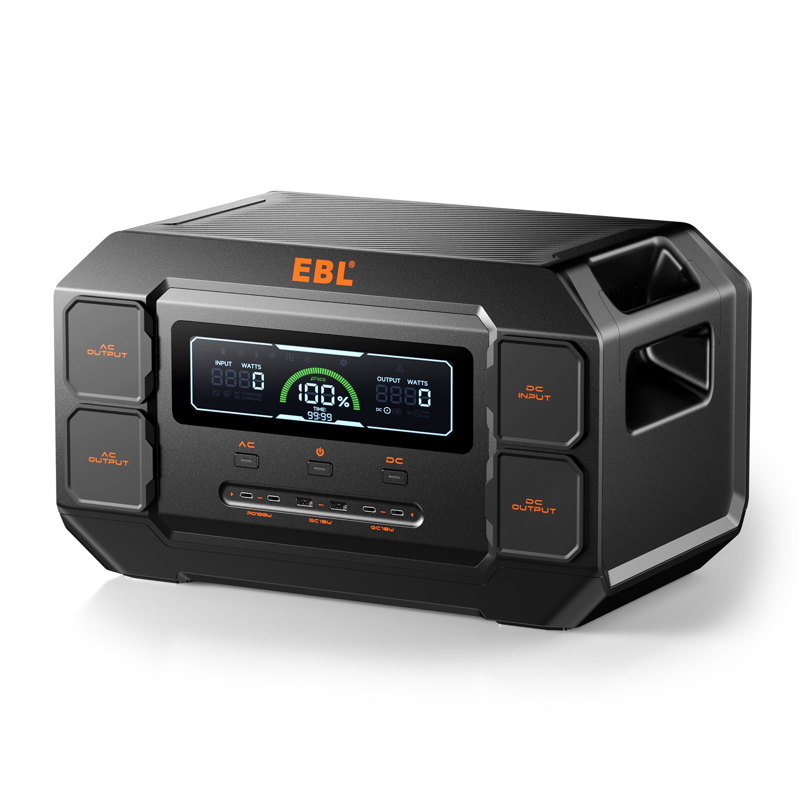 [CA]2200W Portable Power Station, 1126.4Wh Pure Sine Wave Battery Backup for Camping, RVs & Home Emergencies