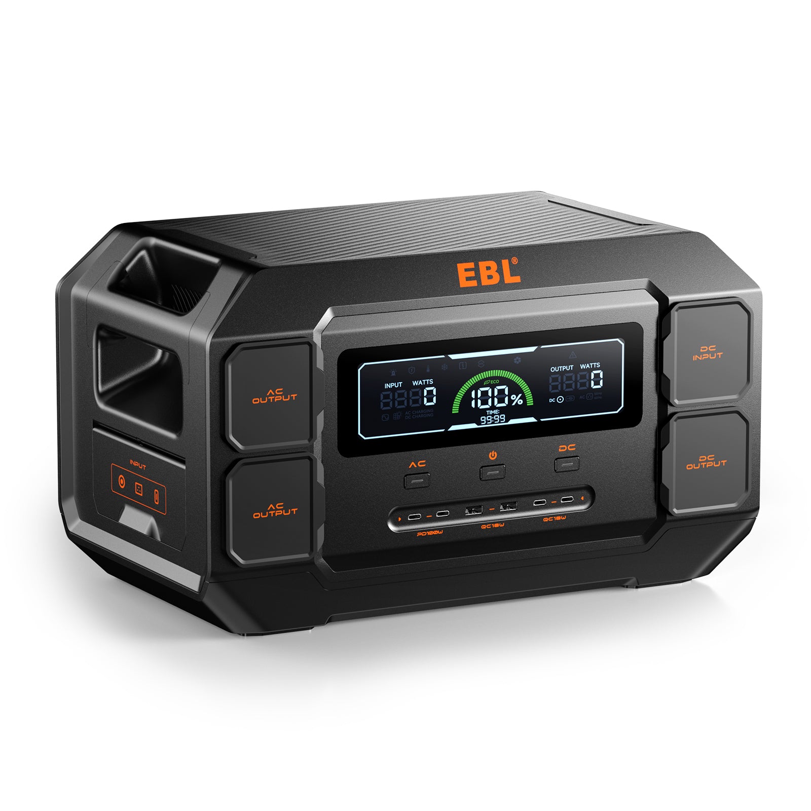 [CA]2200W Portable Power Station, 1126.4Wh Pure Sine Wave Battery Backup for Camping, RVs & Home Emergencies