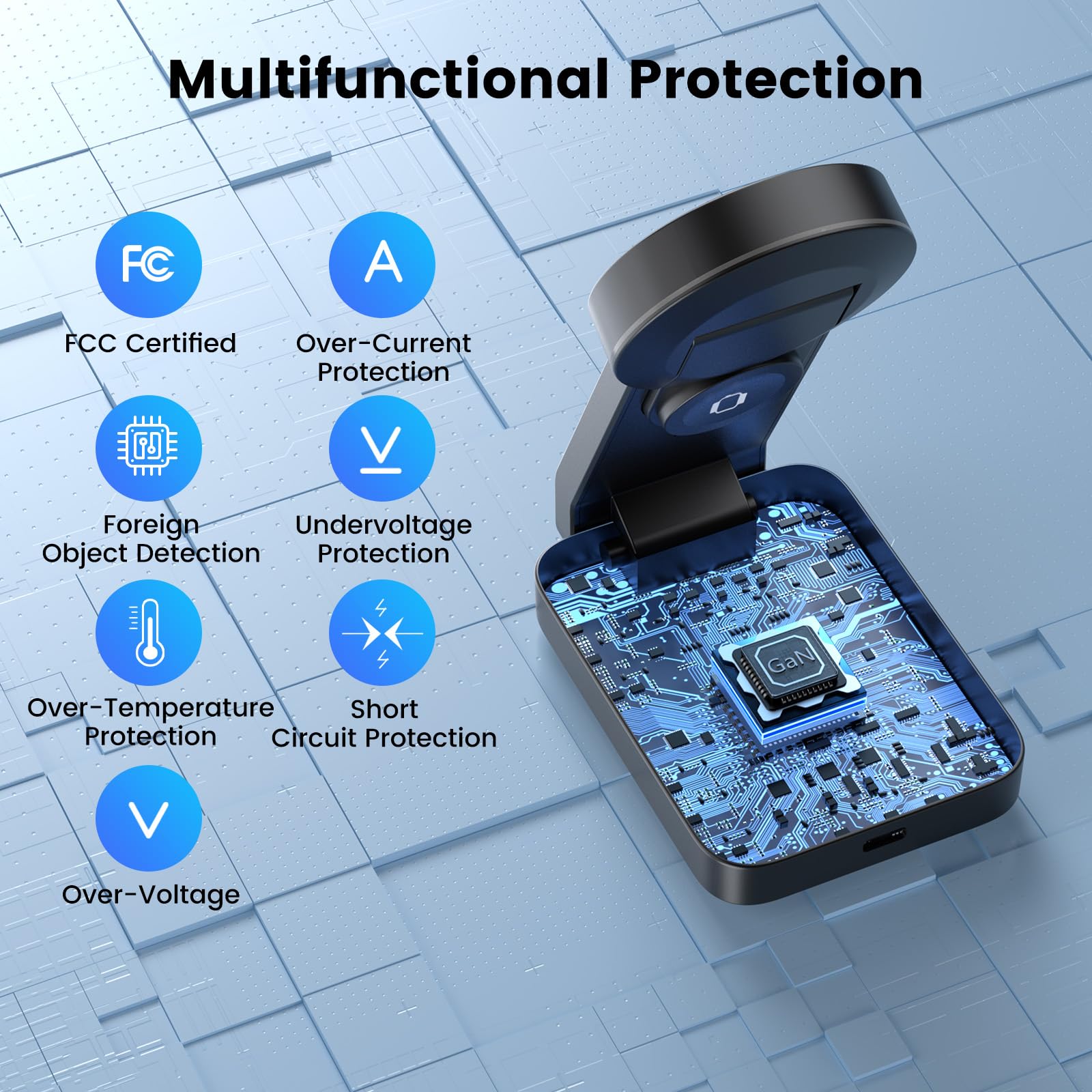 3 in 1 Mag-Safe Charger 15 W Wireless Charging Station for Apple Devices