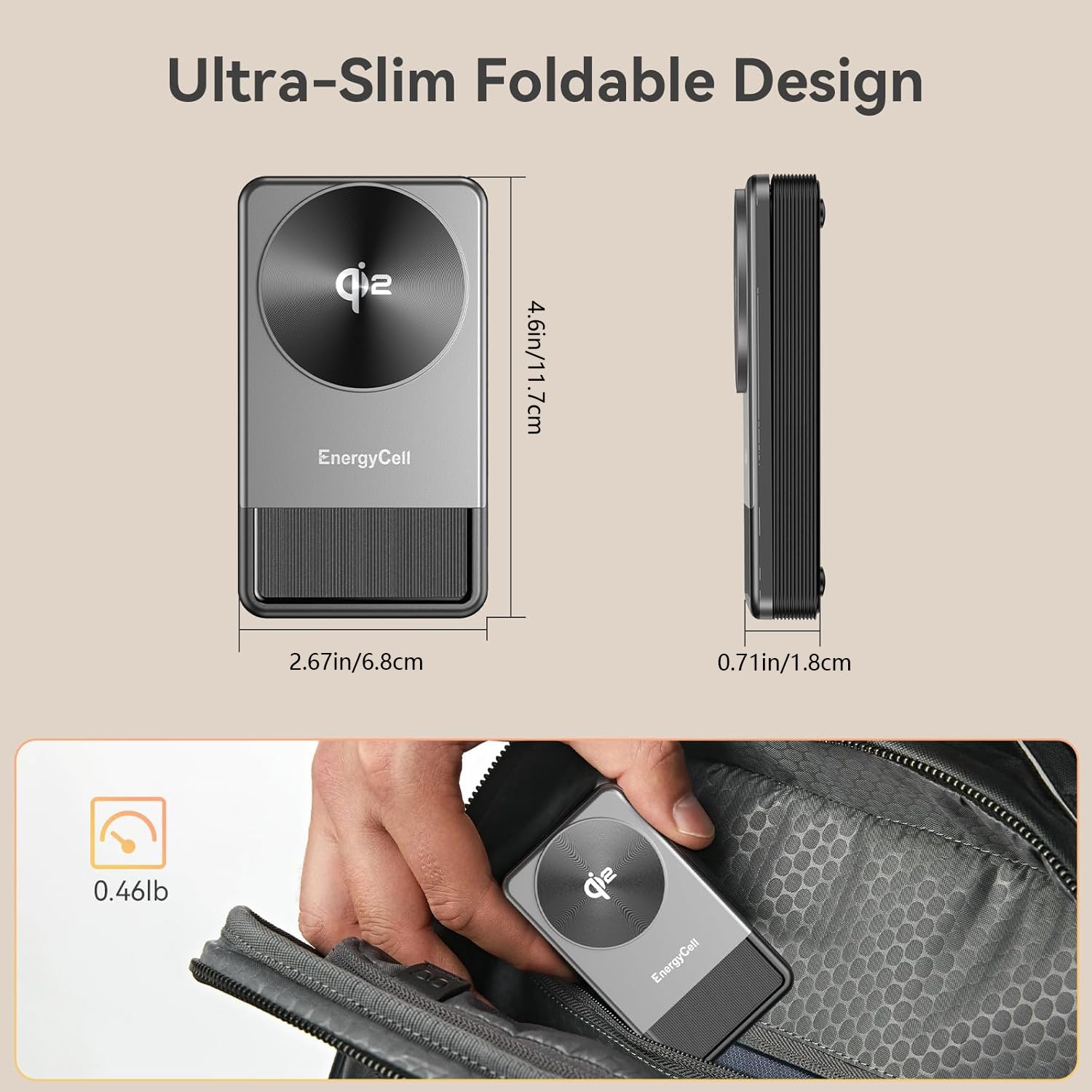 Qi2 3 in 1 15W Wireless Travel Charging Station for Apple