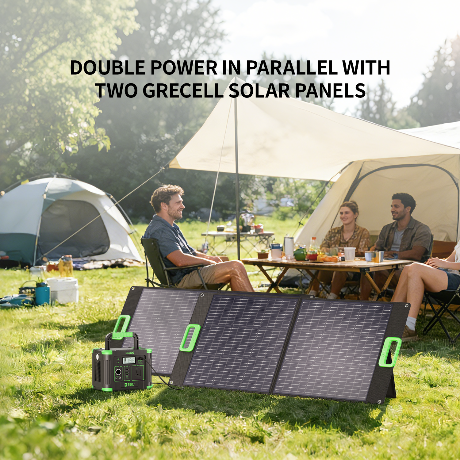 100W Portable Solar Panel, 23.5% High-Efficiency ETFE Foldable Solar Charger with Kickstand, IP65 Waterproof, 18V Output for RV Camping & Off-Grid Power Stations