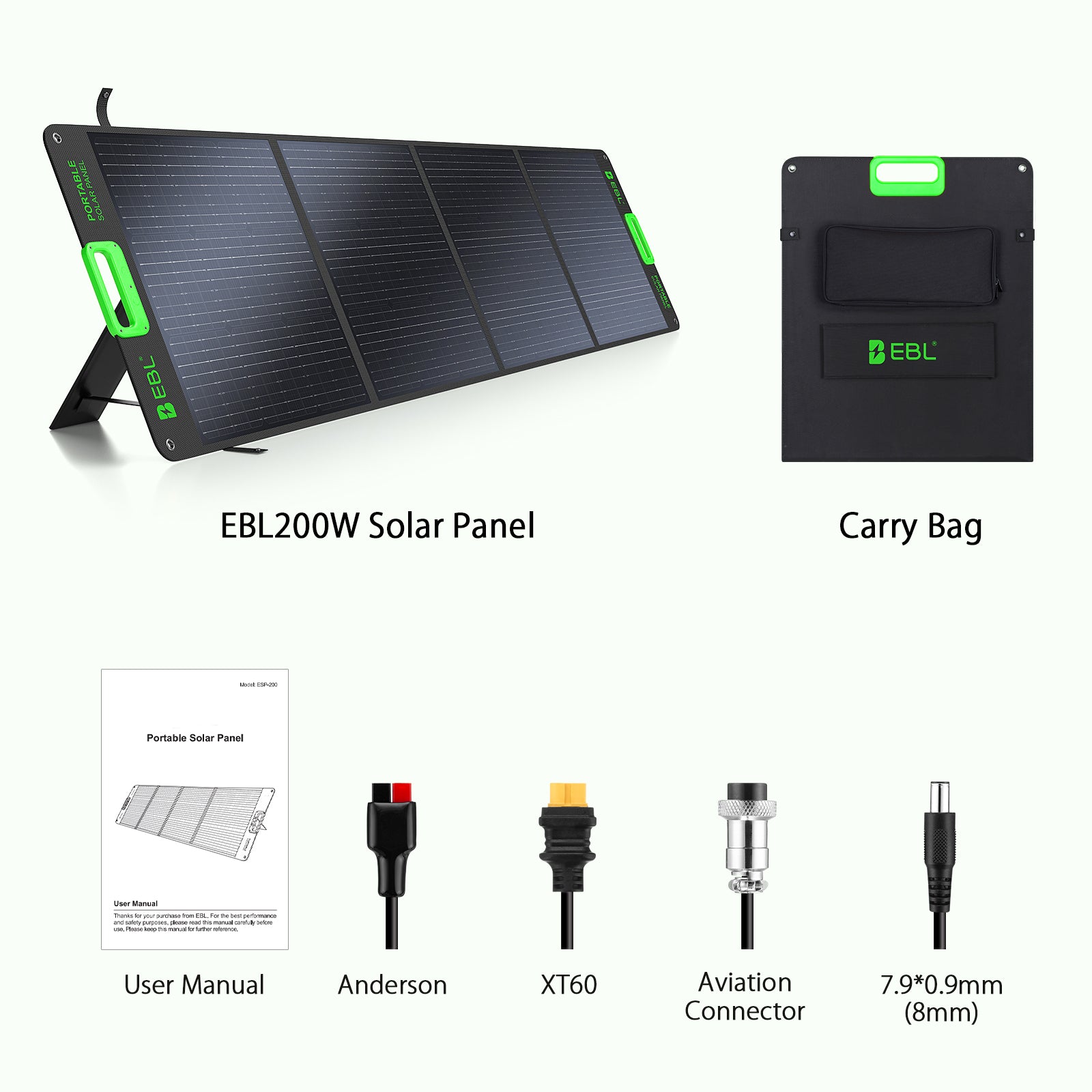 EBL 200W Solar Panel