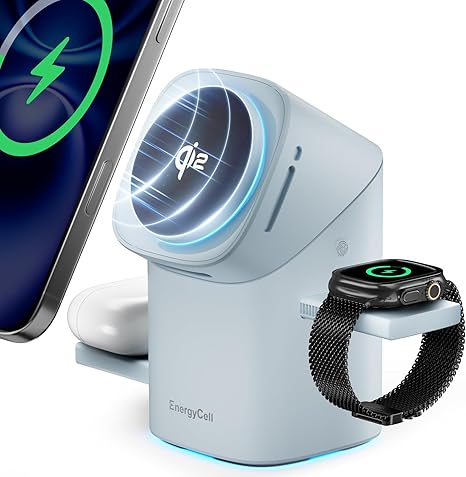 Qi2 3 in 1  2X Faster 15W Rotating Wireless Charger for Apple Devices