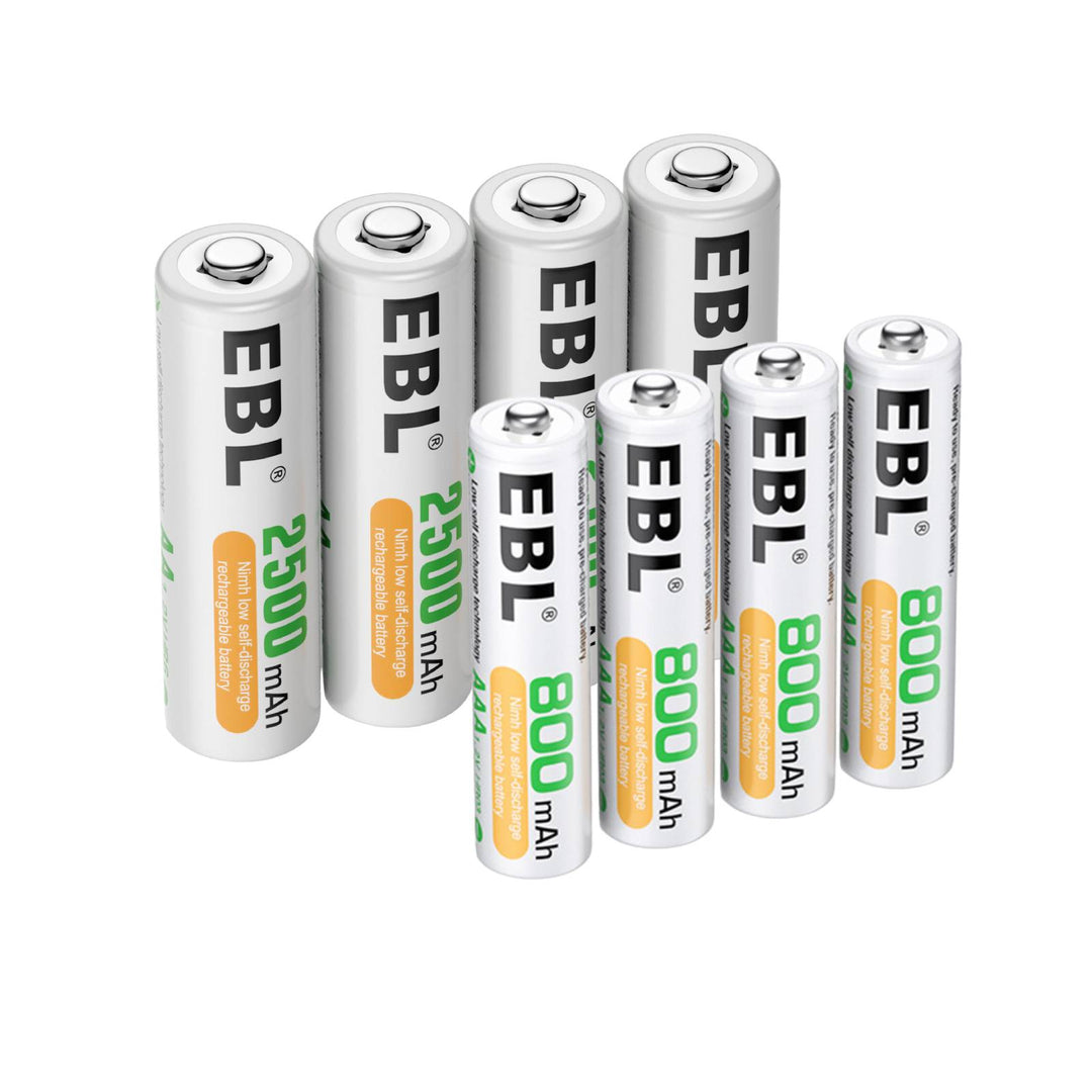 Piles rechargeables 4 pcs AAA 800mAH