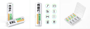 EBL AA Rechargeable Batteries Ni-MH 1.2V 2500mAh